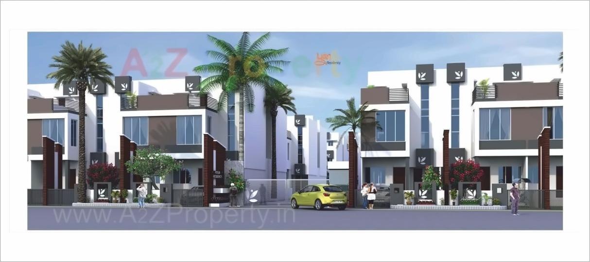 3D Elevation of real estate project Pooja Residency located at Vatva, Ahmedabad, Gujarat