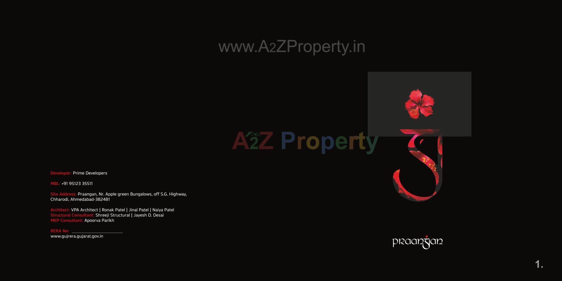  of real estate project Praangan located at Chharodi, Ahmedabad, Gujarat