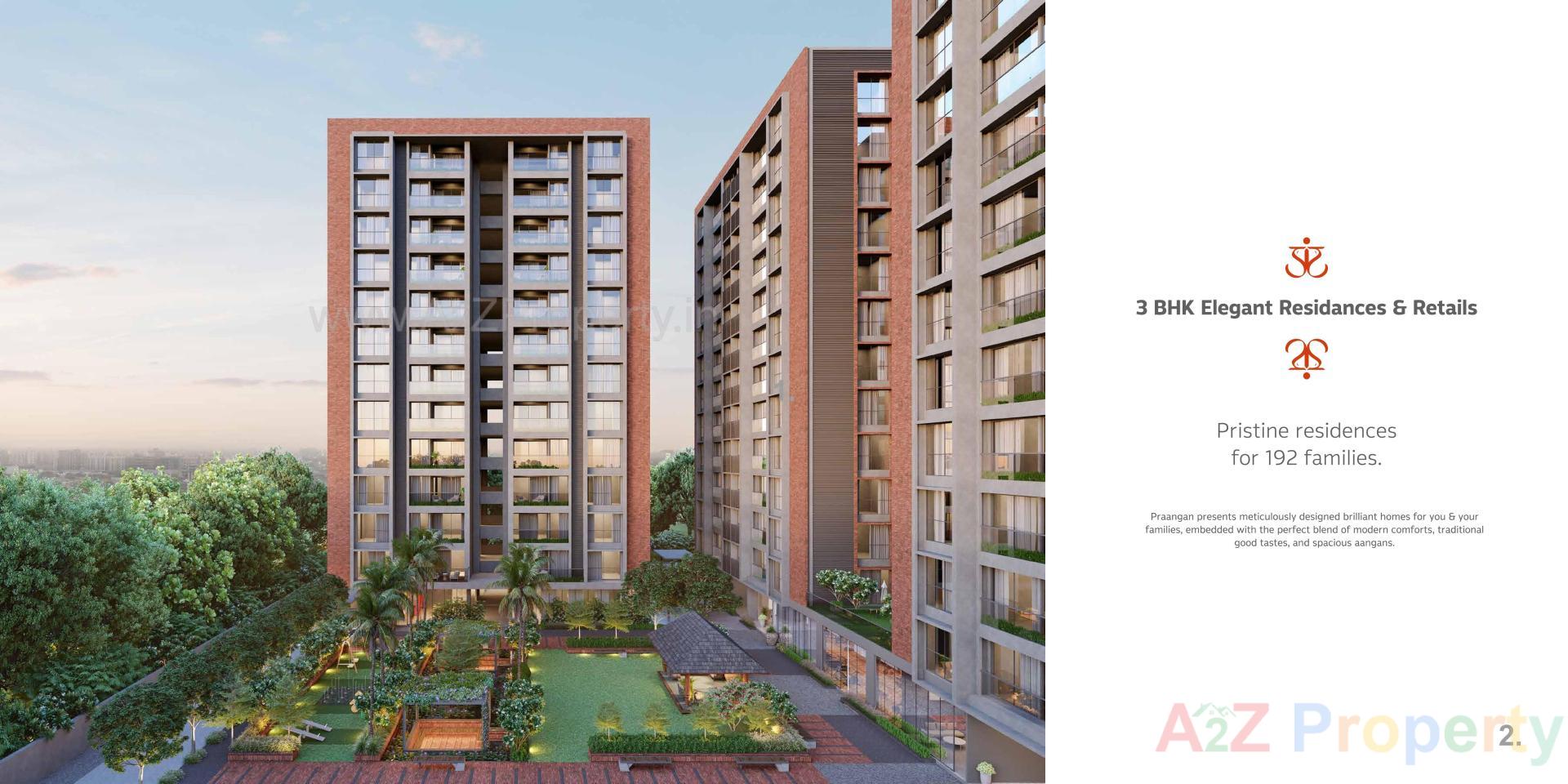 3D Elevation of real estate project Praangan located at Chharodi, Ahmedabad, Gujarat