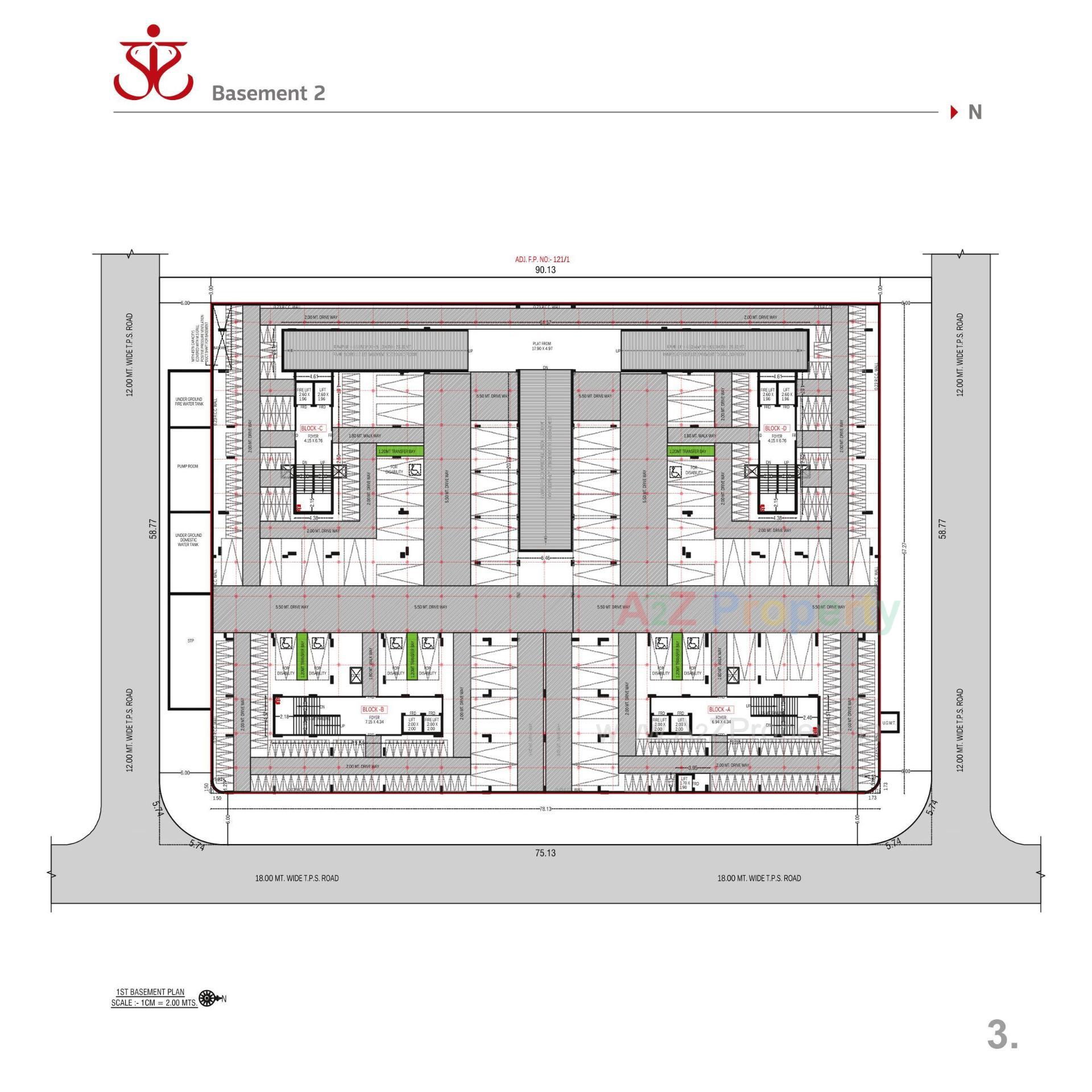 Layout of real estate project Praangan located at Chharodi, Ahmedabad, Gujarat
