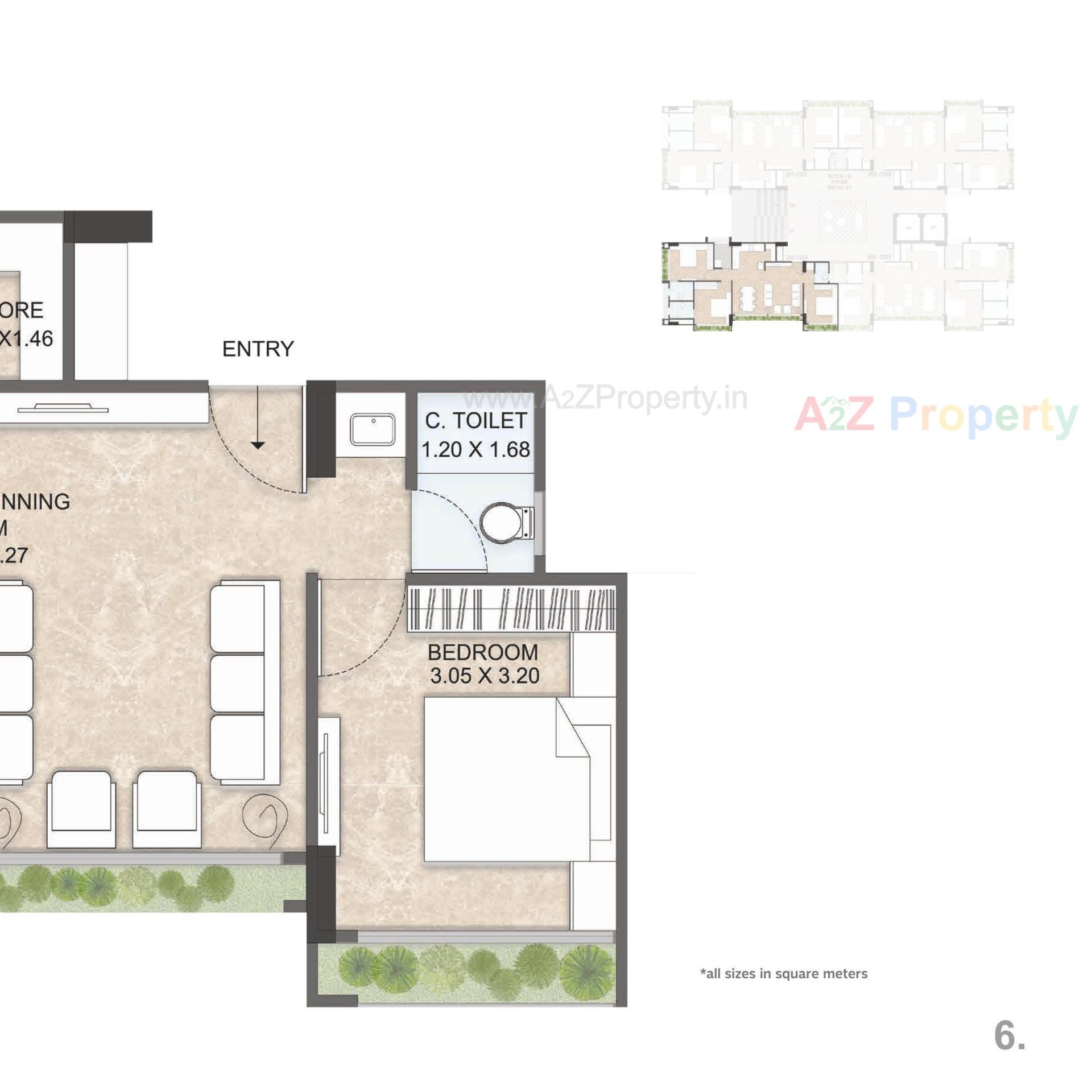 Layout of real estate project Praangan located at Chharodi, Ahmedabad, Gujarat