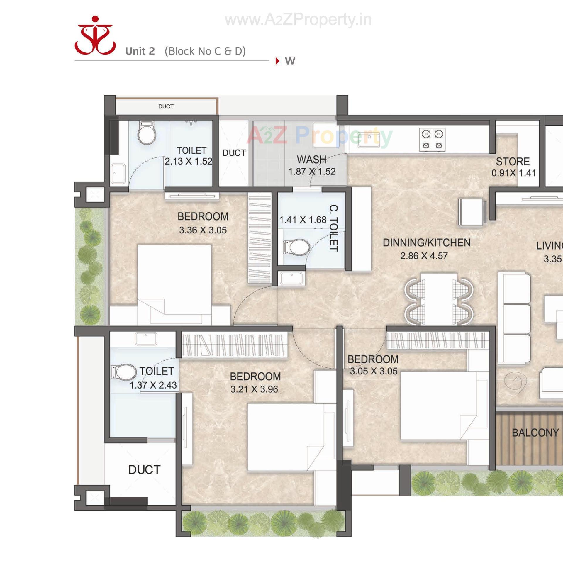 Layout of real estate project Praangan located at Chharodi, Ahmedabad, Gujarat