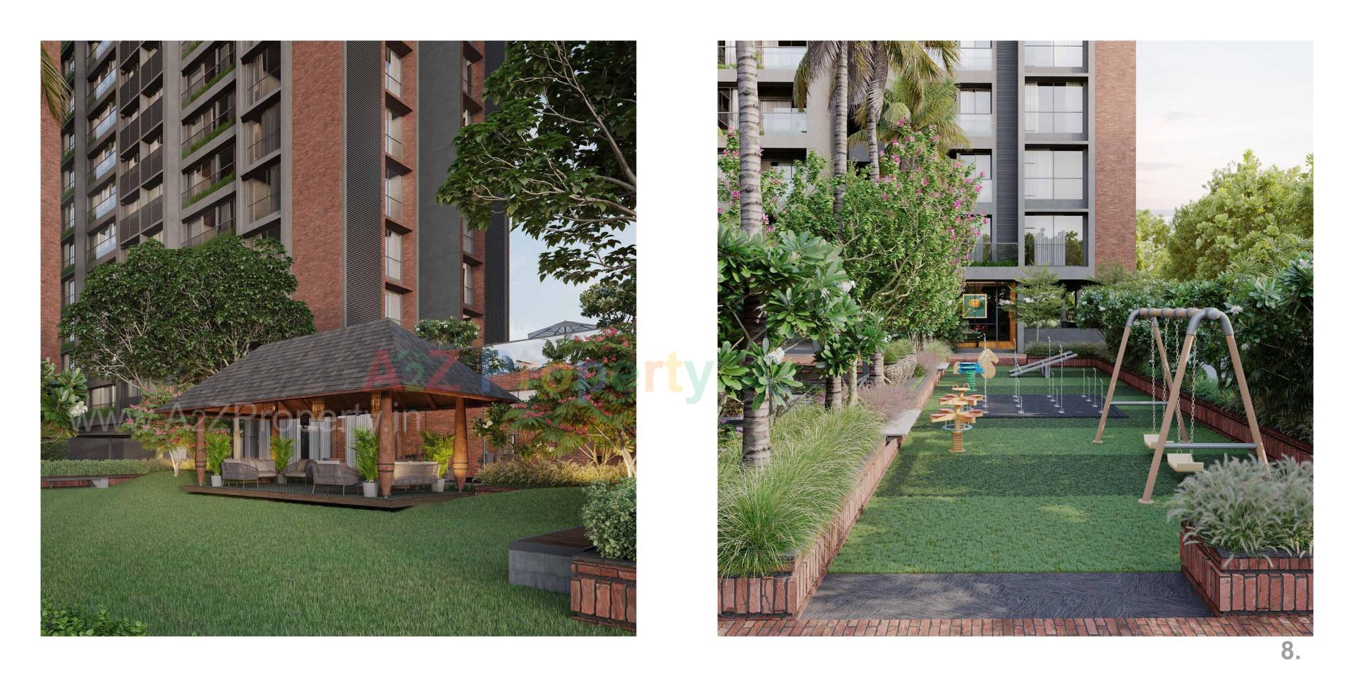 3D Elevation of real estate project Praangan located at Chharodi, Ahmedabad, Gujarat