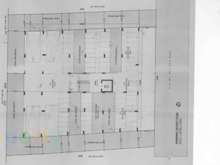 Layout of real estate project Prabhavi Flat located at Paldi, Ahmedabad, Gujarat