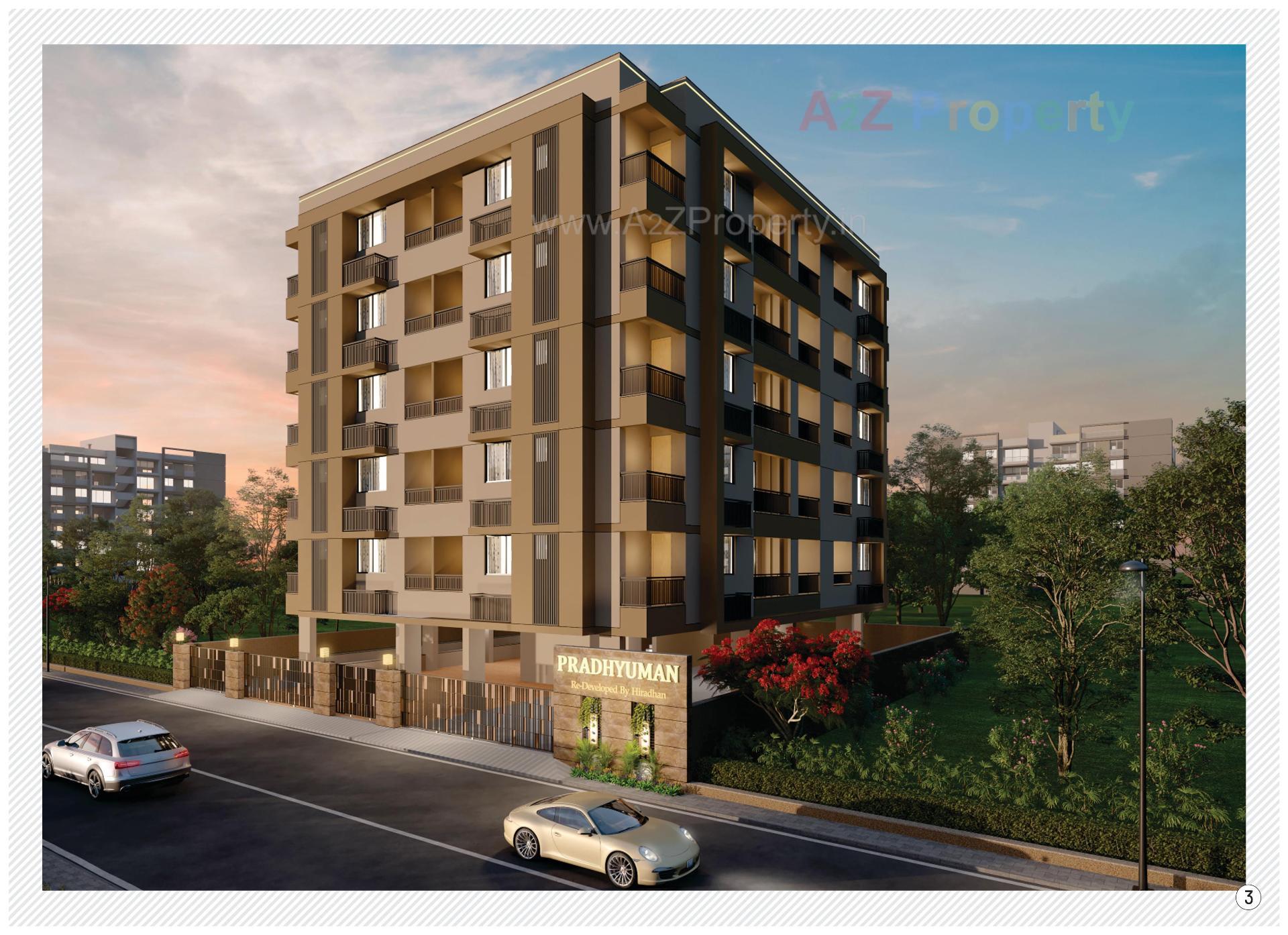 3D Elevation of real estate project Pradhyuman Park located at Paldi, Ahmedabad, Gujarat