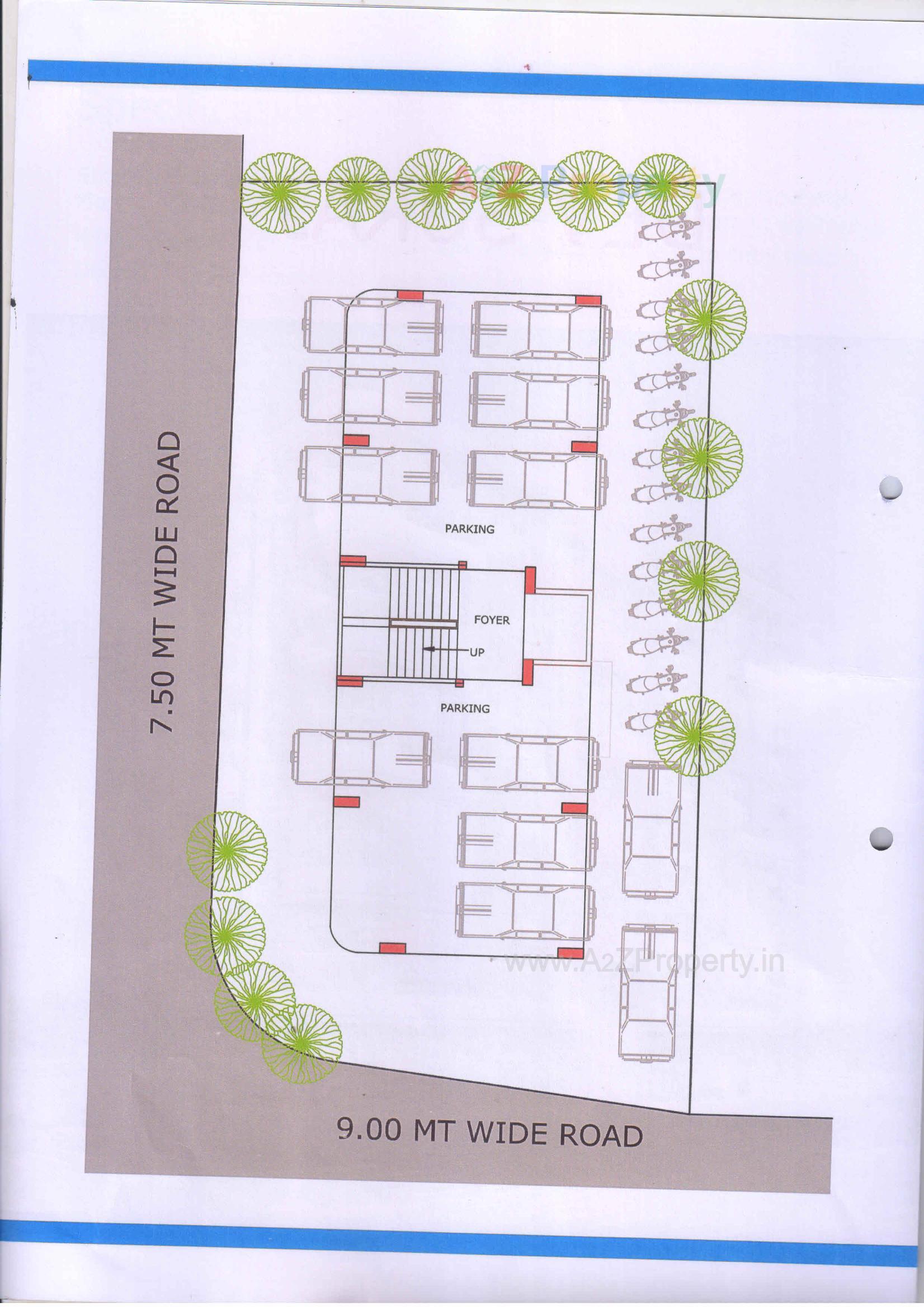 Layout of real estate project Pragati Residency located at Saijpur-bogha, Ahmedabad, Gujarat