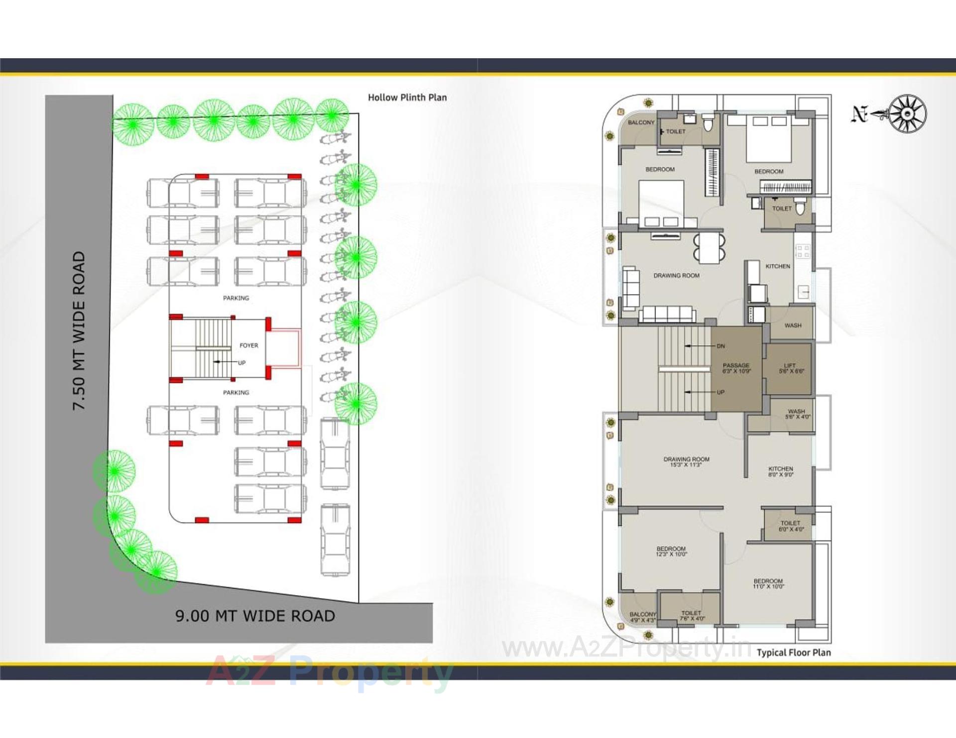 Layout of real estate project Pragati Residency located at Saijpur-bogha, Ahmedabad, Gujarat