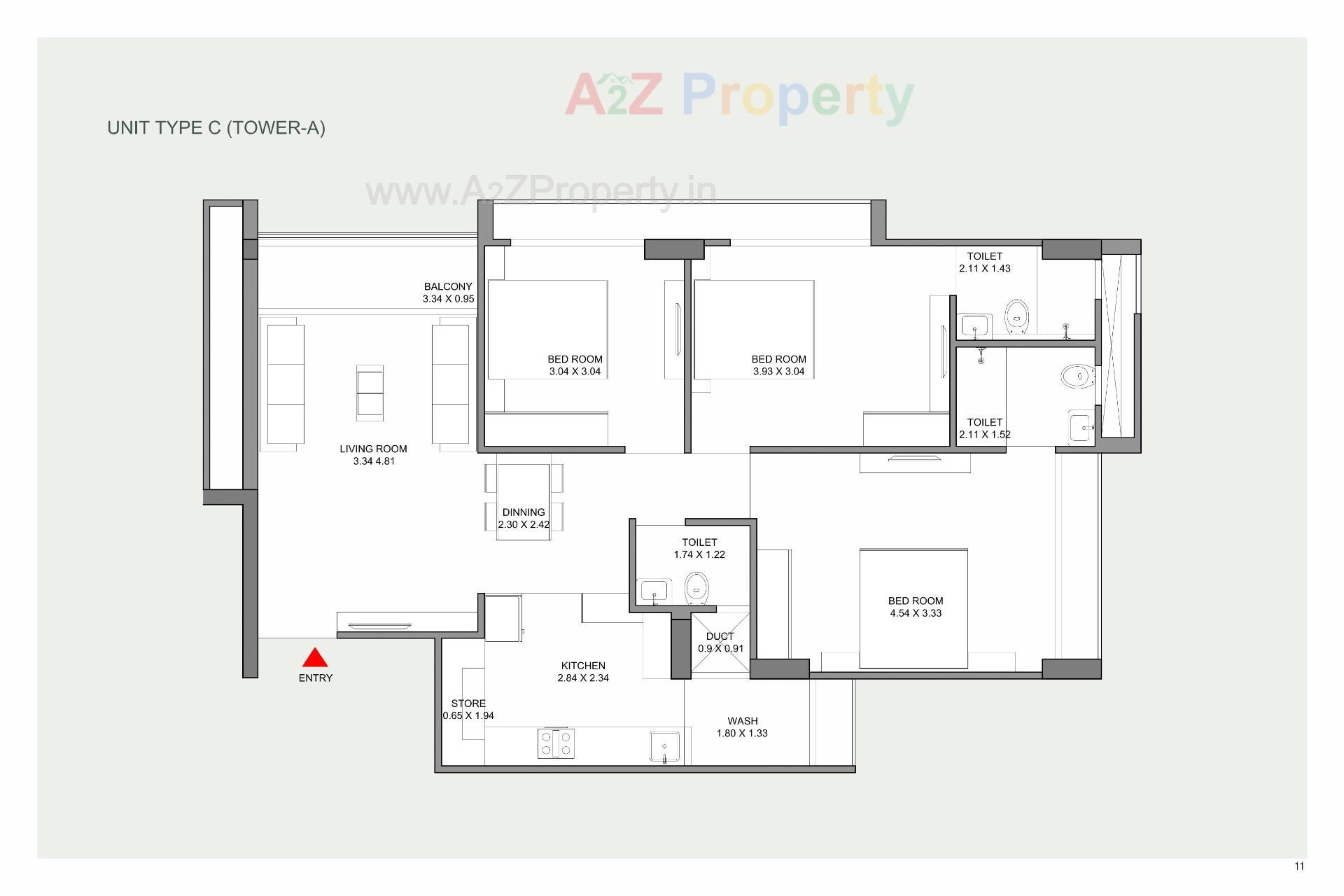 Layout of real estate project Praharsh Serena located at Ghuma, Ahmedabad, Gujarat
