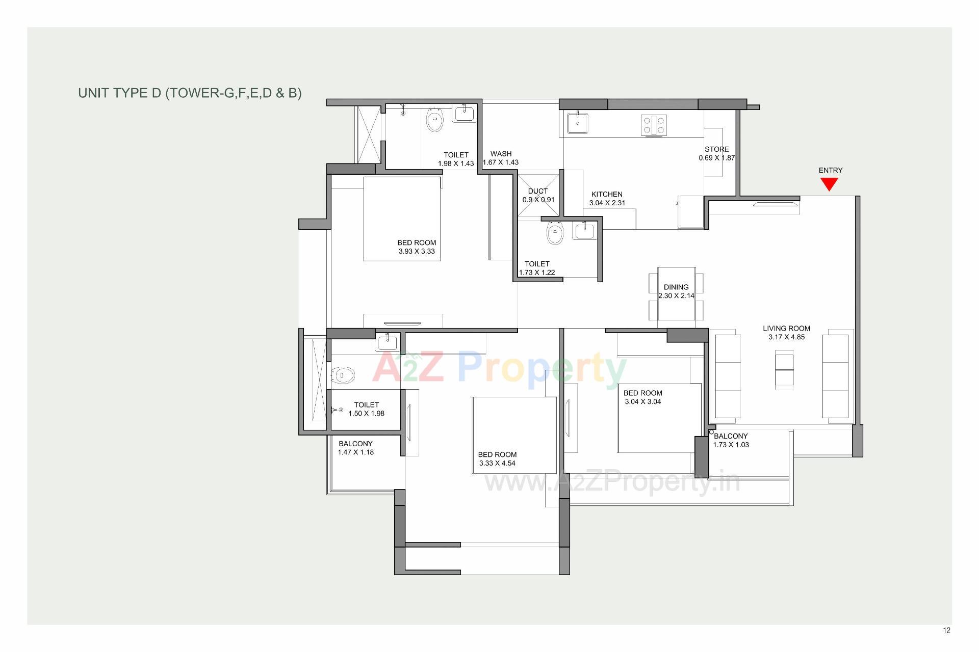 Layout of real estate project Praharsh Serena located at Ghuma, Ahmedabad, Gujarat