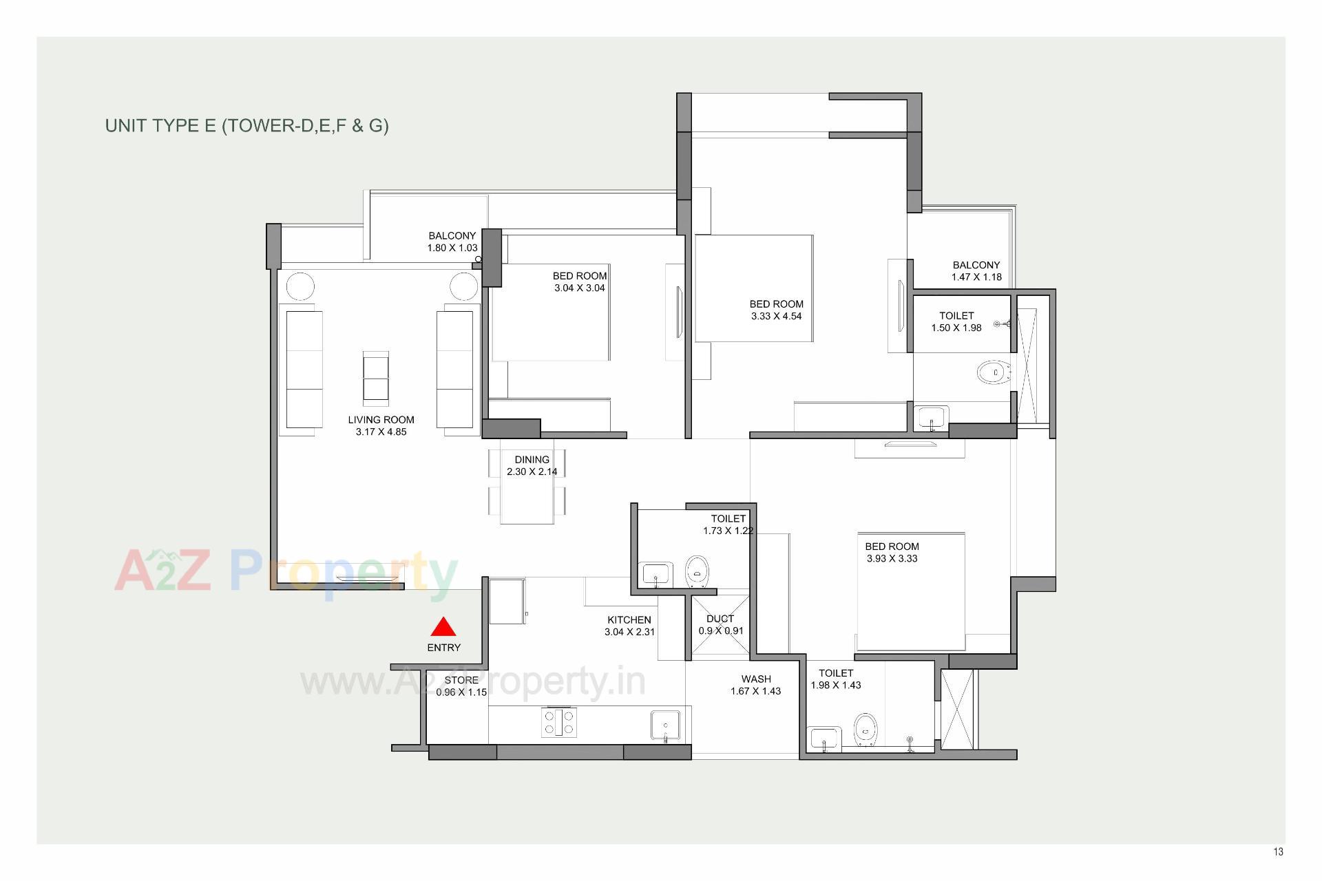 Layout of real estate project Praharsh Serena located at Ghuma, Ahmedabad, Gujarat