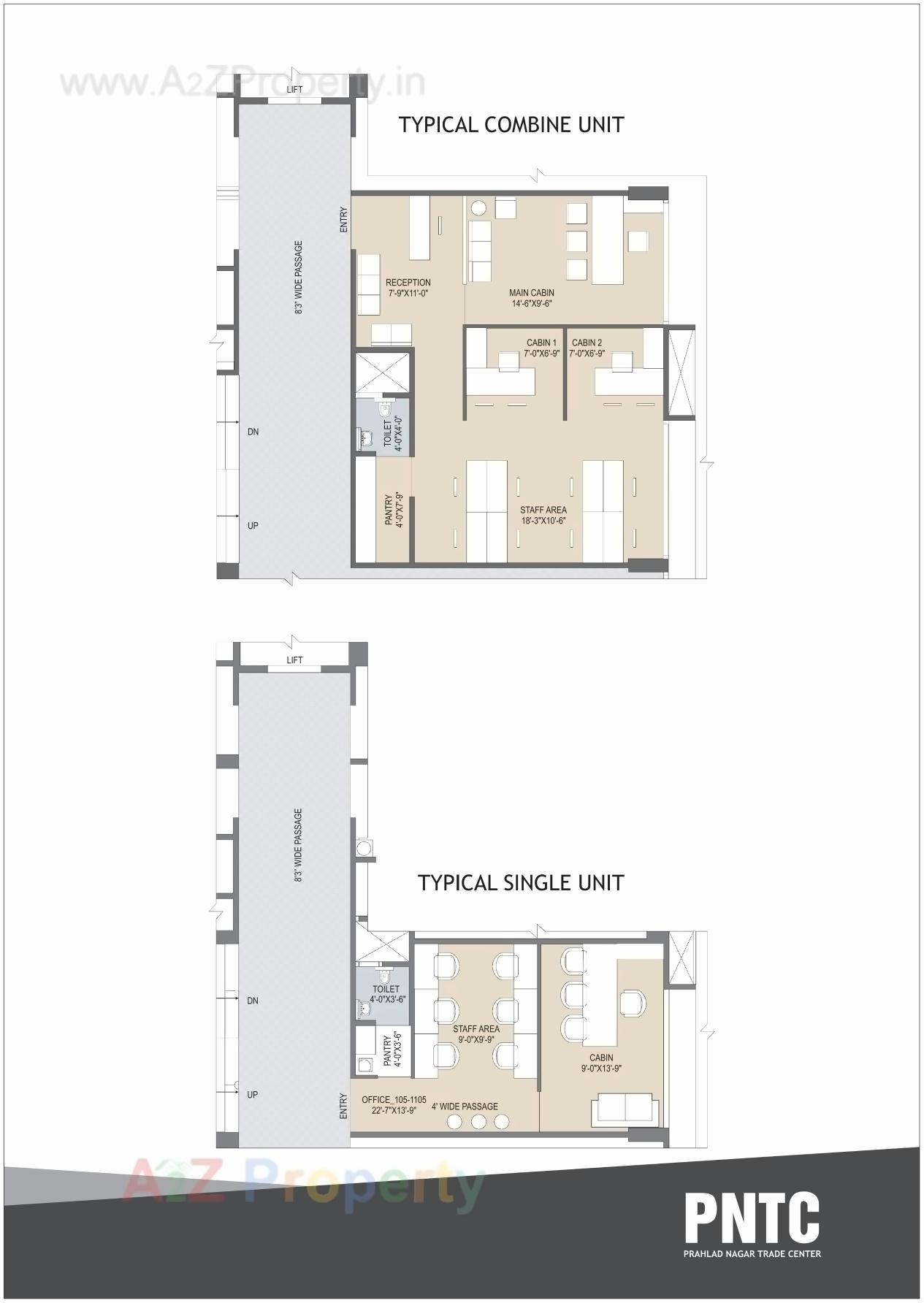 Layout of real estate project Prahladnagar Trade Centre located at Vejalpur, Ahmedabad, Gujarat