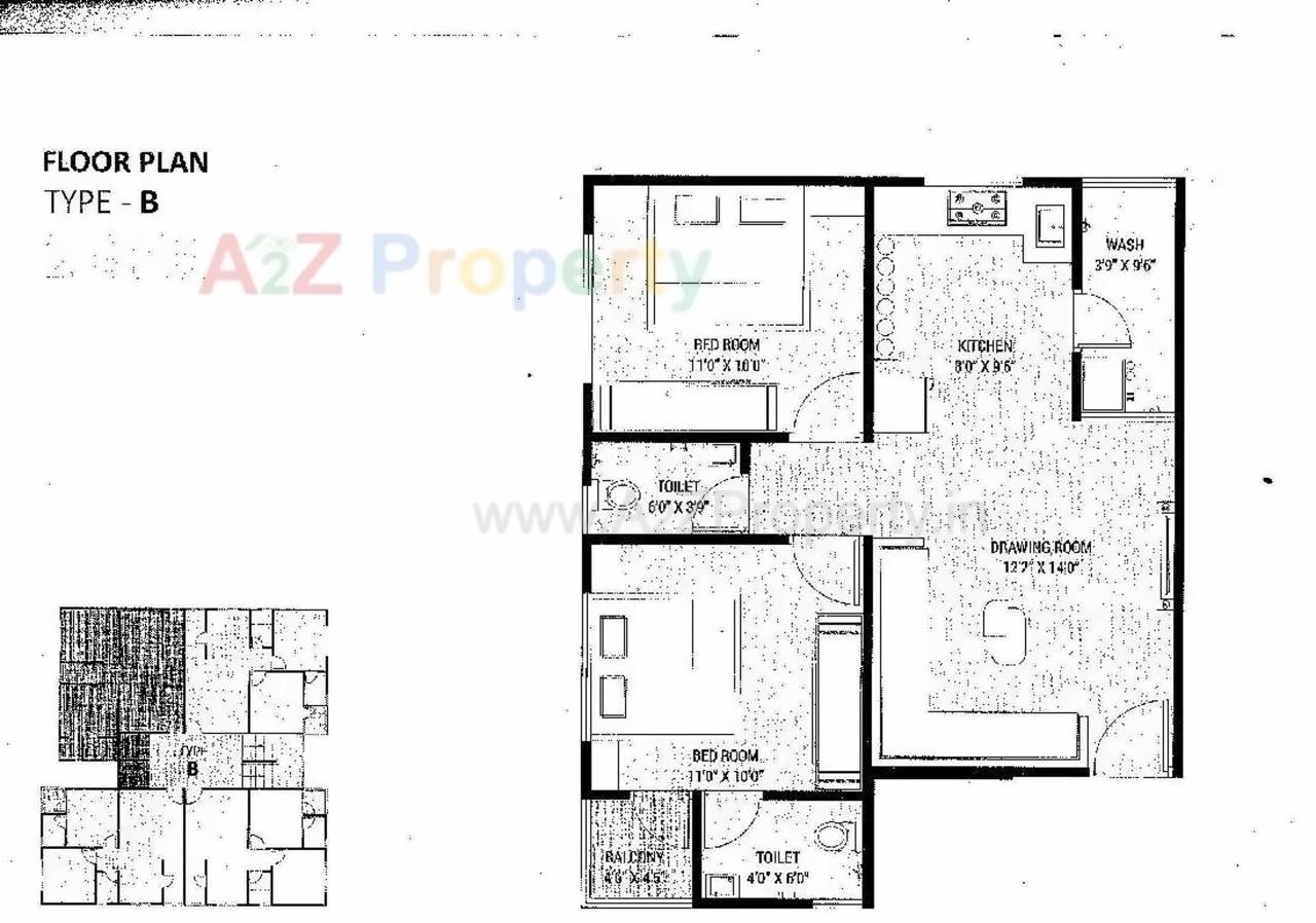 Layout of real estate project Pramukh Avenue located at Ahmedabad, Ahmedabad, Gujarat
