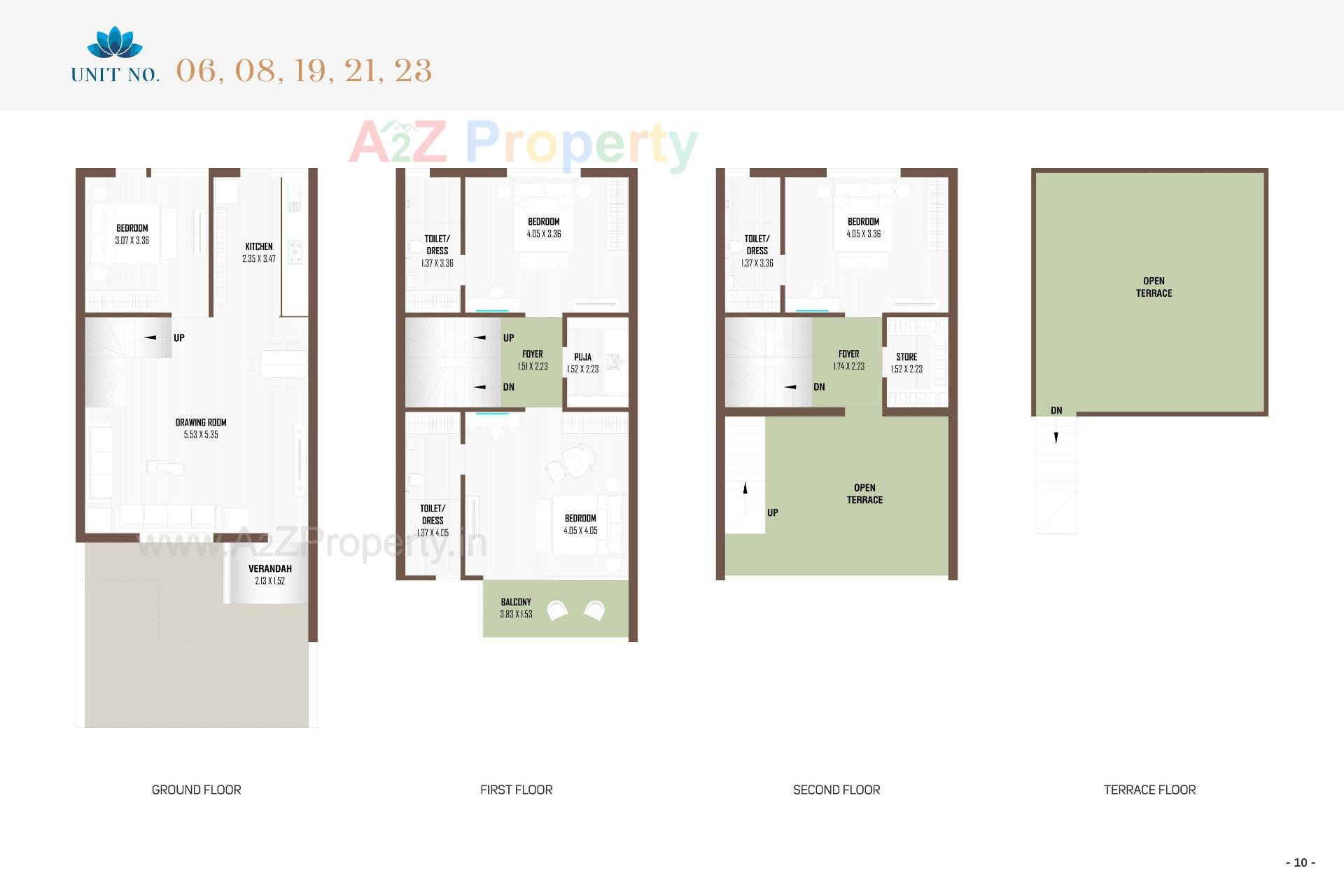 Layout of real estate project Prarthna Bungalows located at Ahmedabad, Ahmedabad, Gujarat