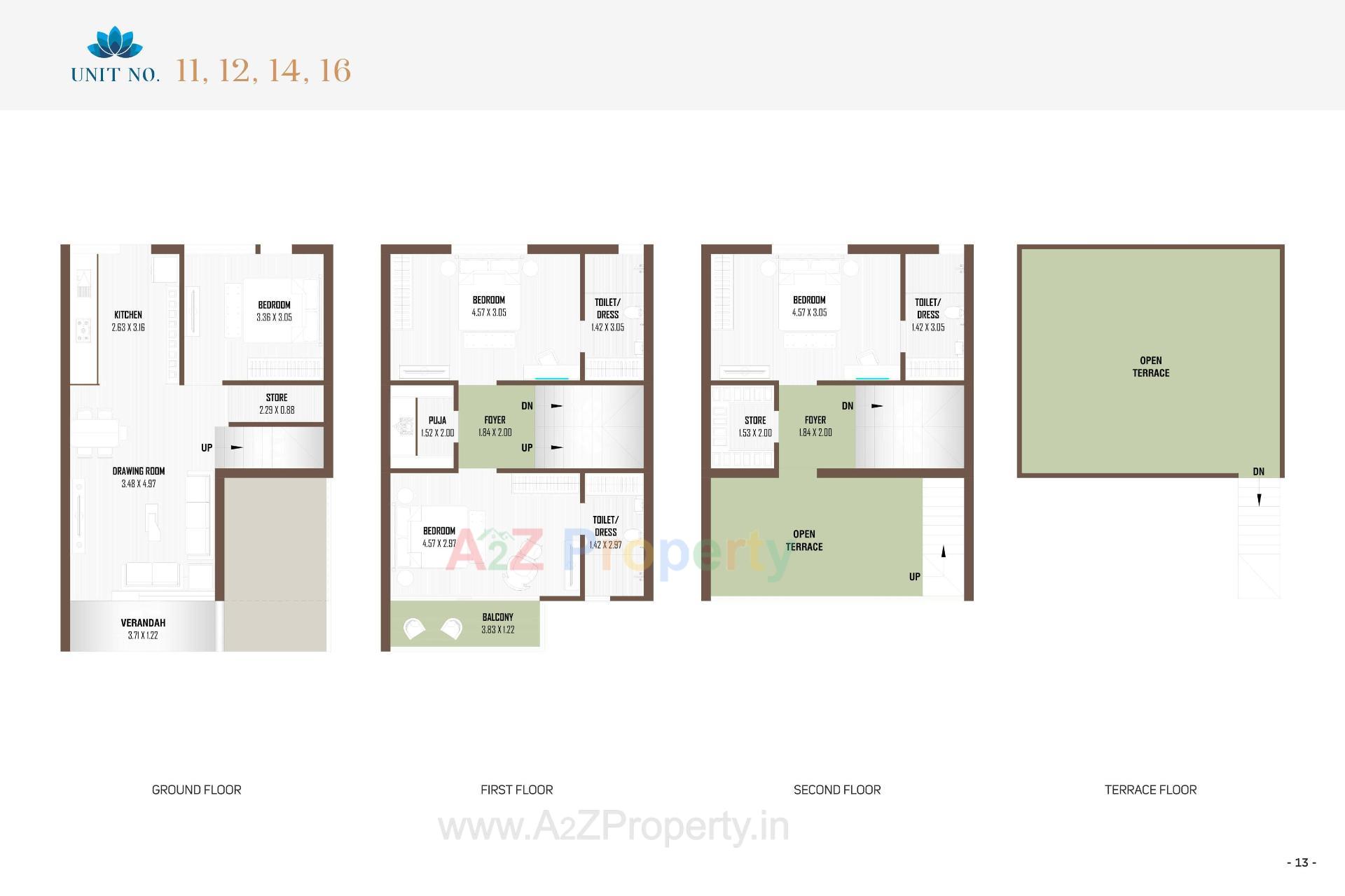Layout of real estate project Prarthna Bungalows located at Ahmedabad, Ahmedabad, Gujarat