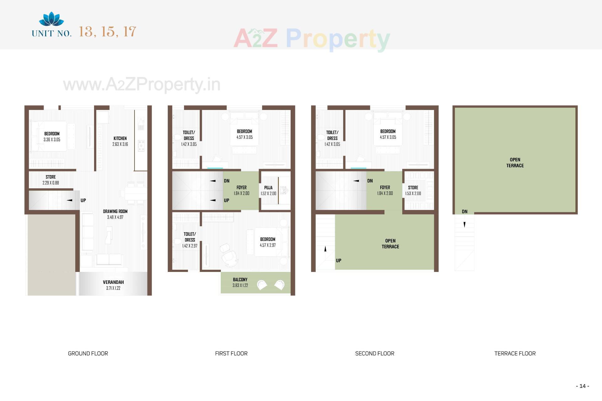 Layout of real estate project Prarthna Bungalows located at Ahmedabad, Ahmedabad, Gujarat