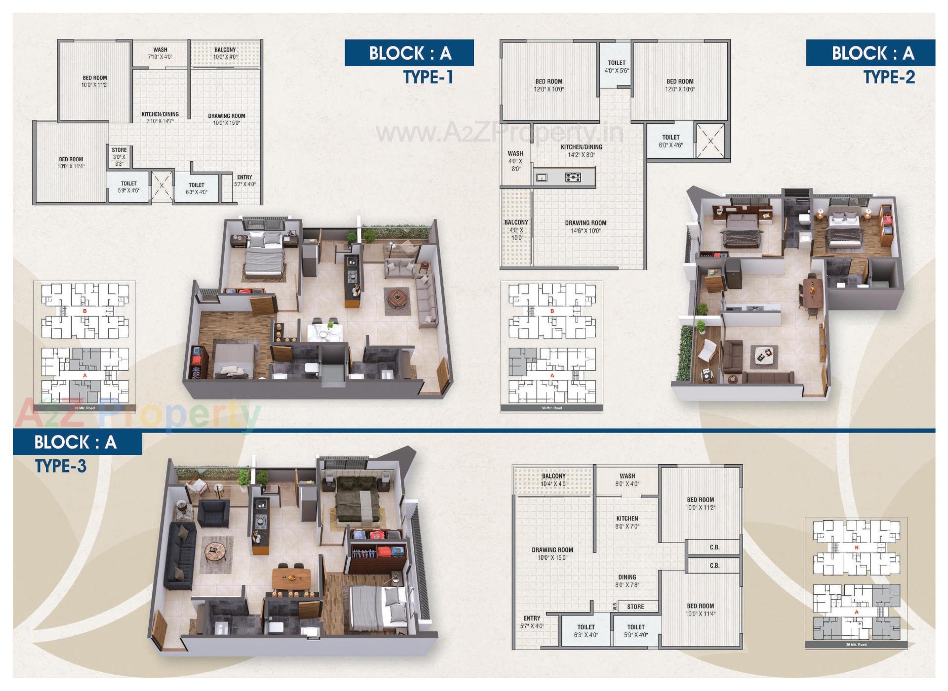 Layout of real estate project Prarthna Elegance located at Ahmedabad, Ahmedabad, Gujarat