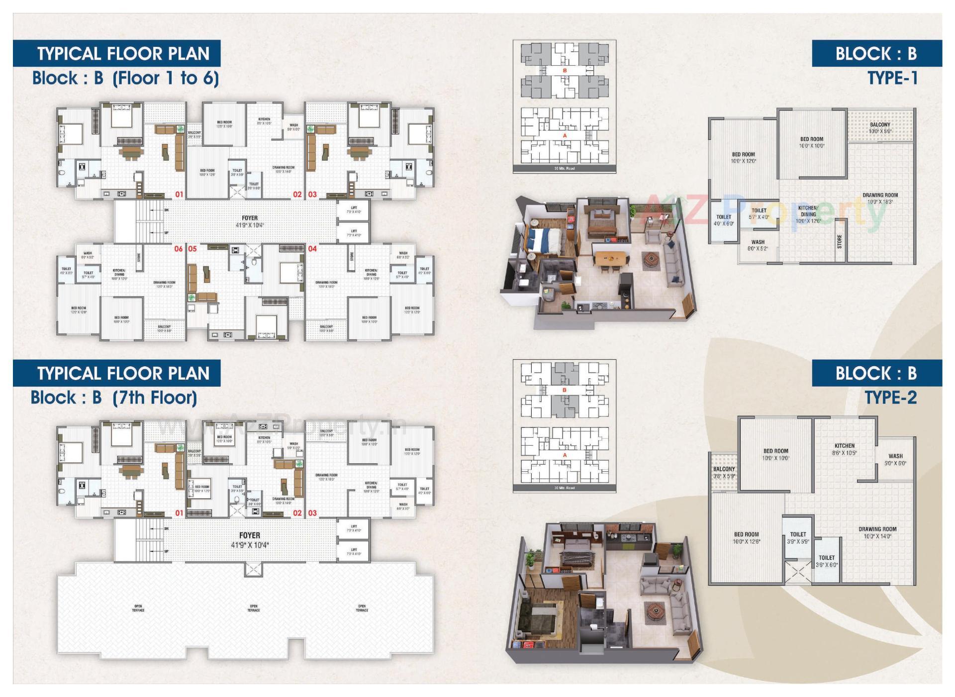 Layout of real estate project Prarthna Elegance located at Ahmedabad, Ahmedabad, Gujarat