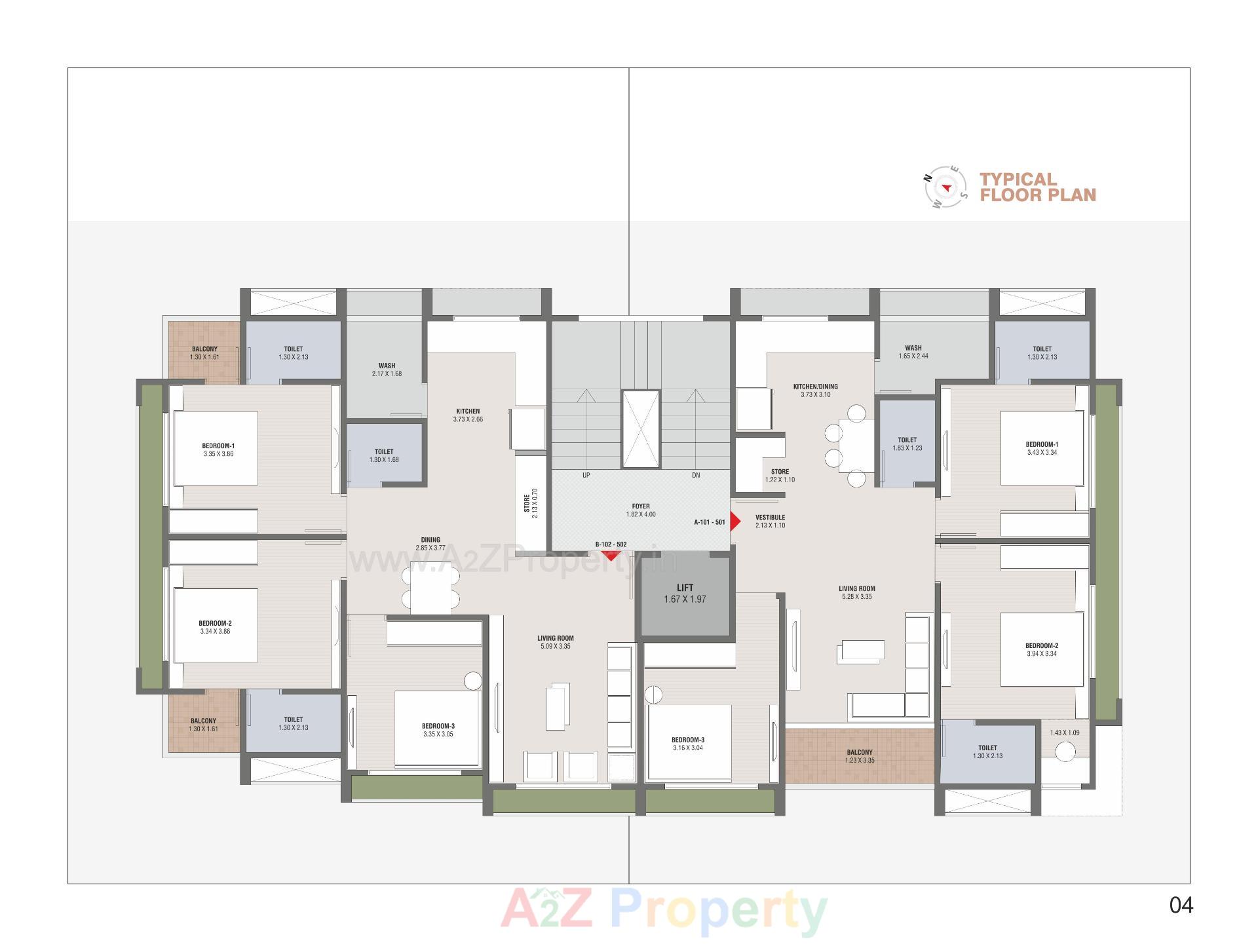 Layout of real estate project Prasthan 10 located at Paldi, Ahmedabad, Gujarat
