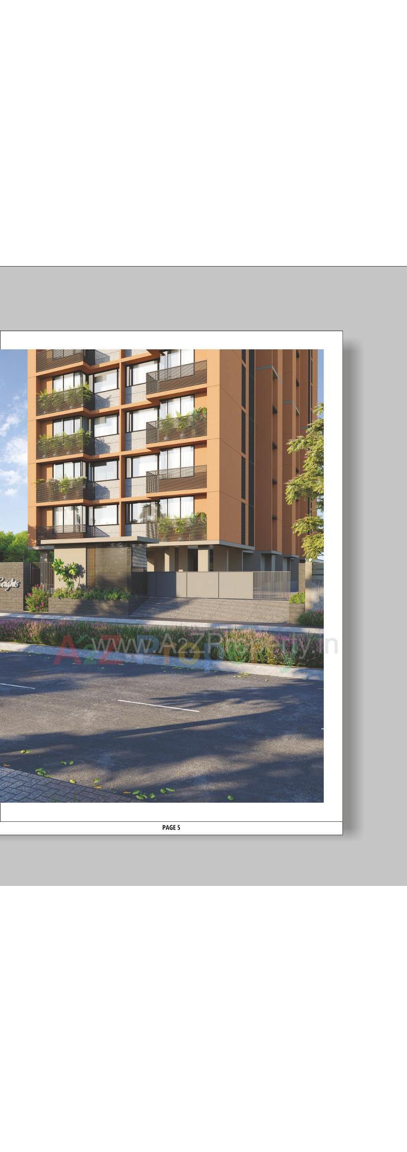 3D Elevation of real estate project Pratham Heights located at Sola, Ahmedabad, Gujarat