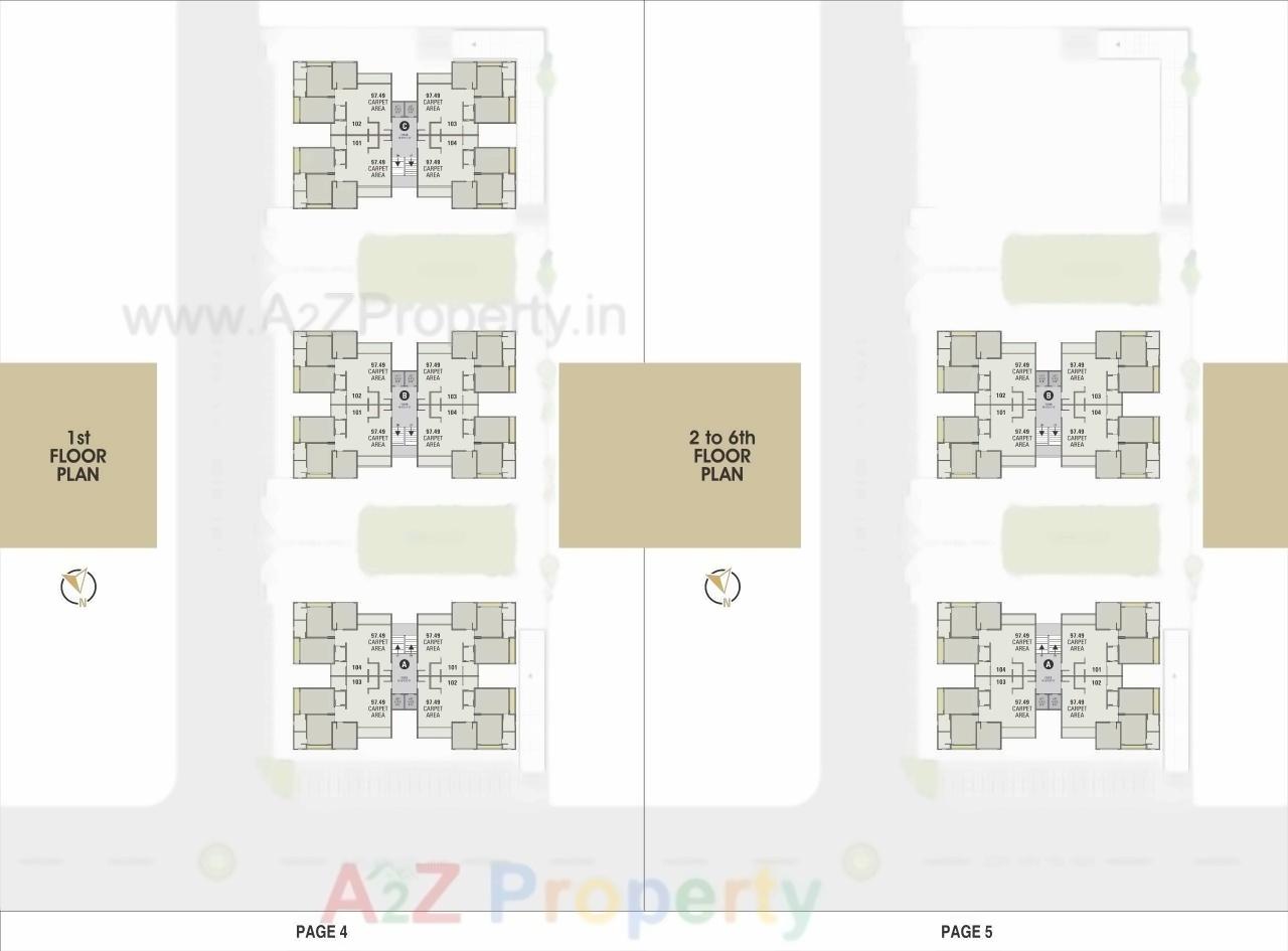 Layout of real estate project Pratham Lakeview C (ground + One Floor) located at Sola, Ahmedabad, Gujarat