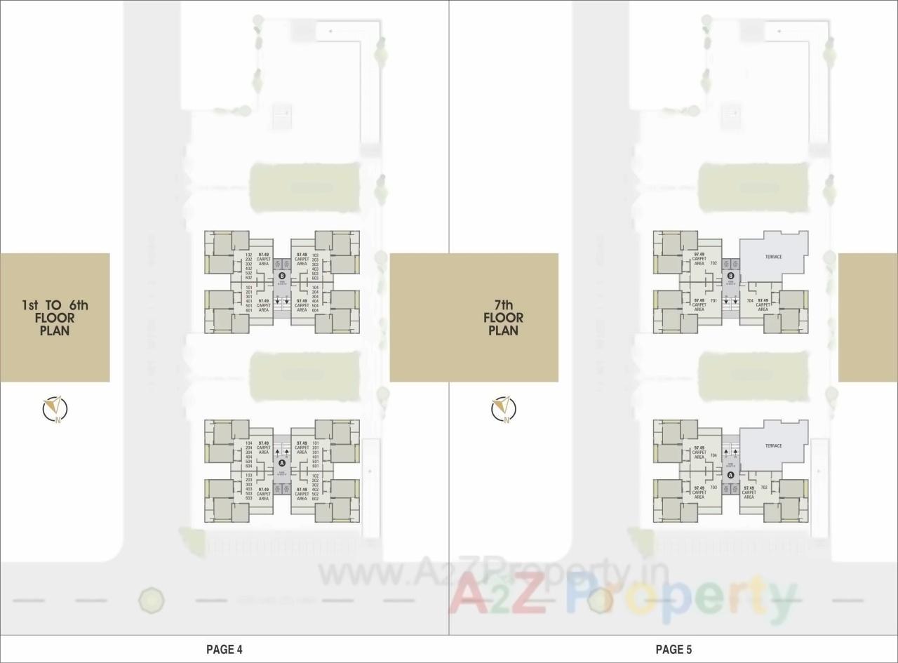 Layout of real estate project Pratham Lakeview located at Sola, Ahmedabad, Gujarat