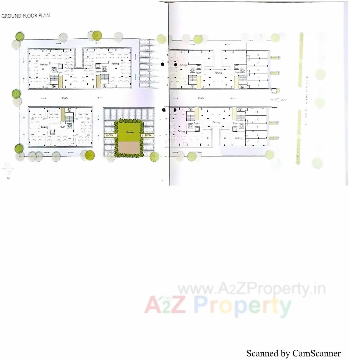 Layout of real estate project Pratham Paradise located at Vatva, Ahmedabad, Gujarat