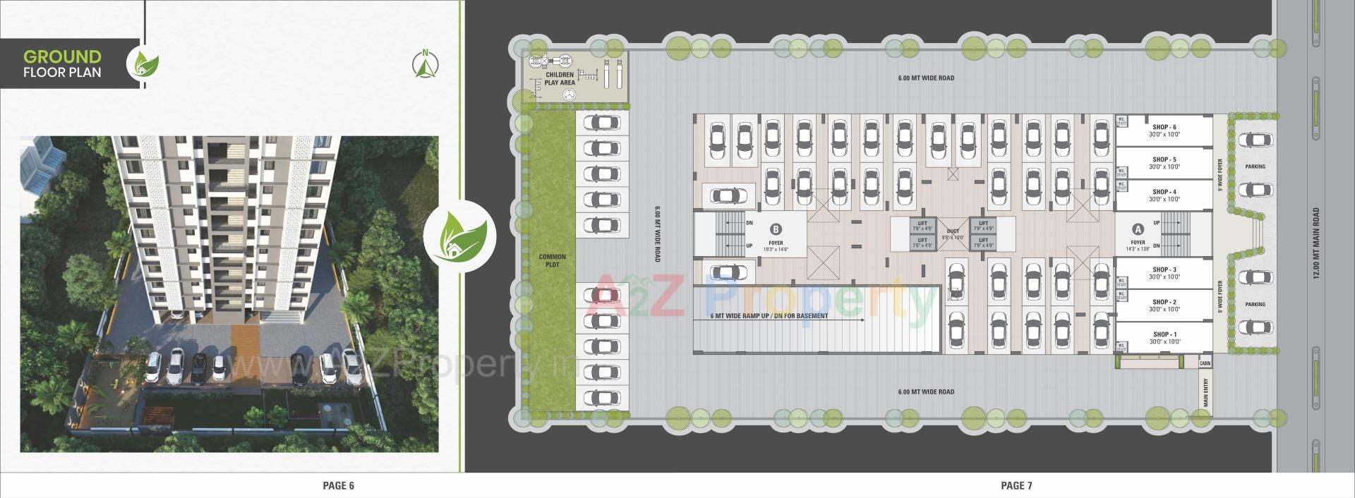 Layout of real estate project Pratham Paradise located at Naroda, Ahmedabad, Gujarat