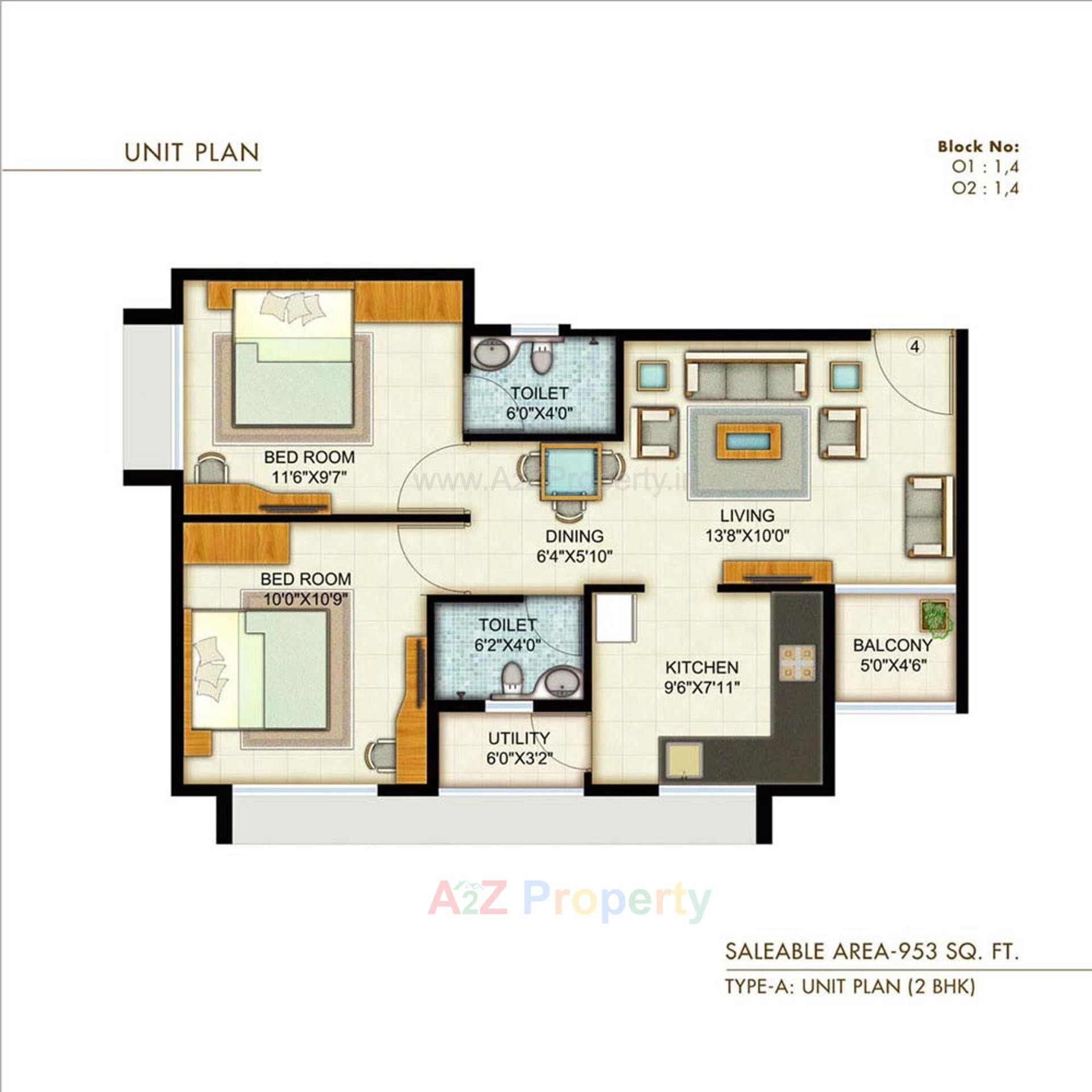 Layout of real estate project Pratham   (tower   K To U) located at Tragad, Ahmedabad, Gujarat