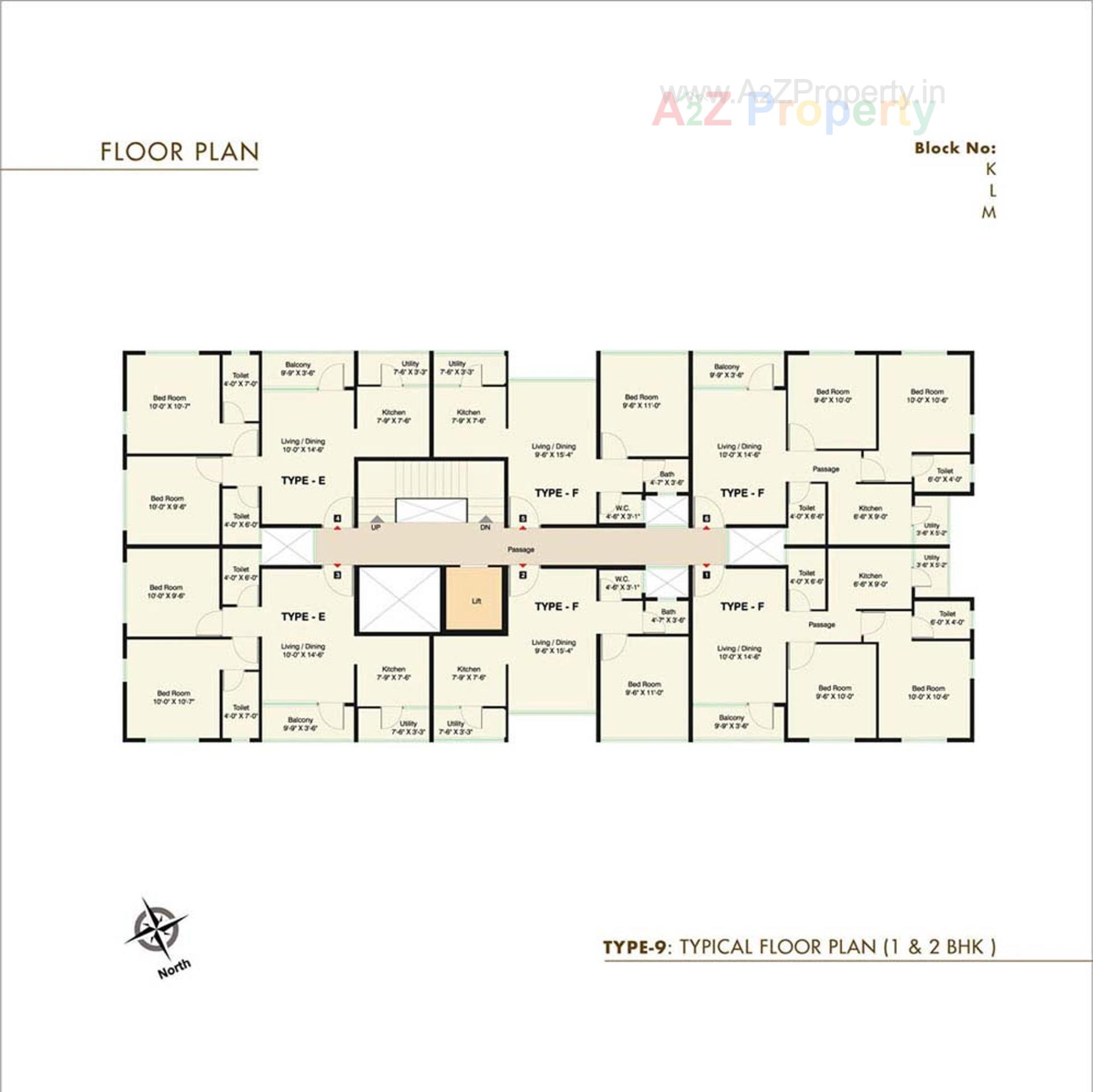Layout of real estate project Pratham   (tower   K To U) located at Tragad, Ahmedabad, Gujarat
