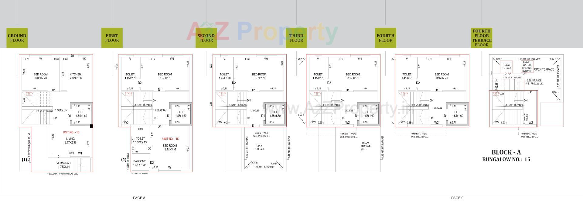 Layout of real estate project Pratham Villa located at Ahmedabad, Ahmedabad, Gujarat