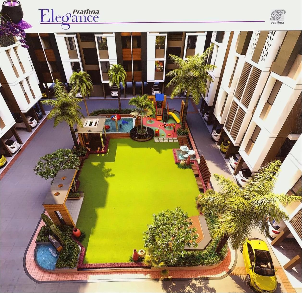 3D Elevation of real estate project Prathna Elegance located at Gota, Ahmedabad, Gujarat