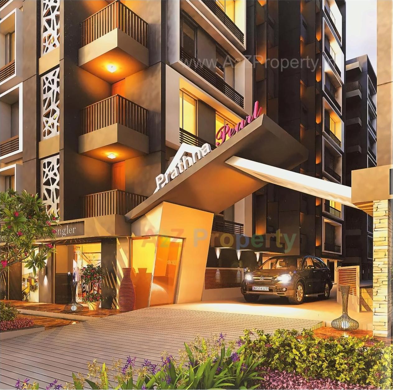 3D Elevation of real estate project Prathna Pearl located at Gota, Ahmedabad, Gujarat