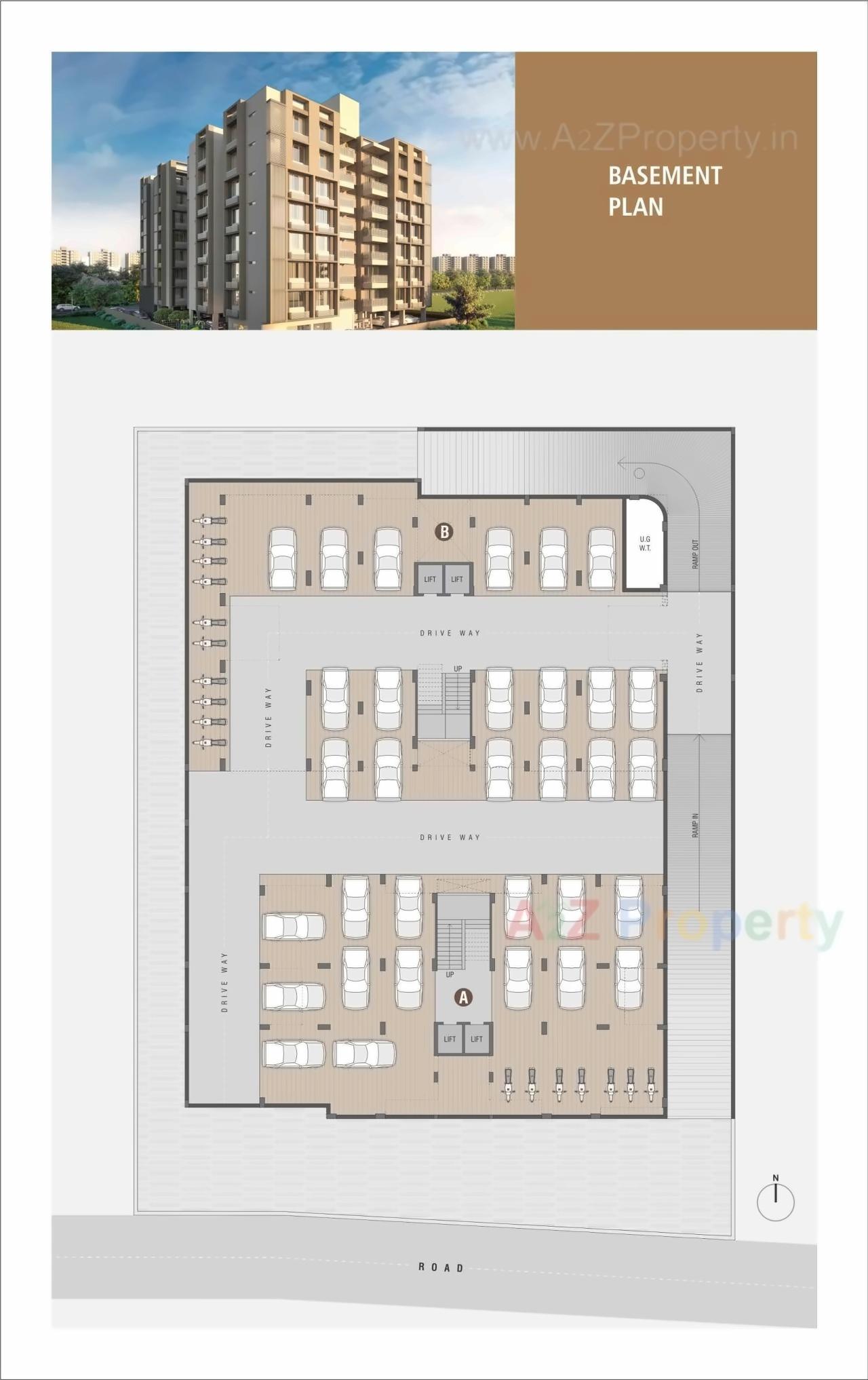 Layout of real estate project Prathna Residency located at Chenpur, Ahmedabad, Gujarat