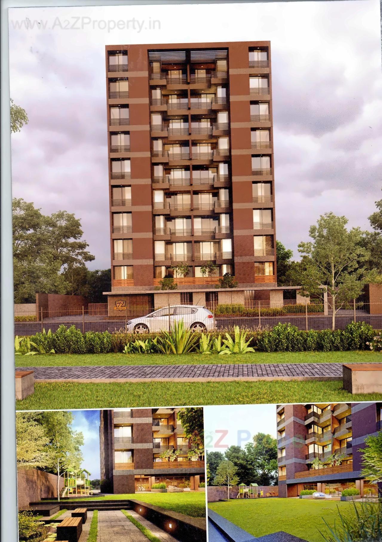 3D Elevation of real estate project Pratishtha located at Vadaj, Ahmedabad, Gujarat