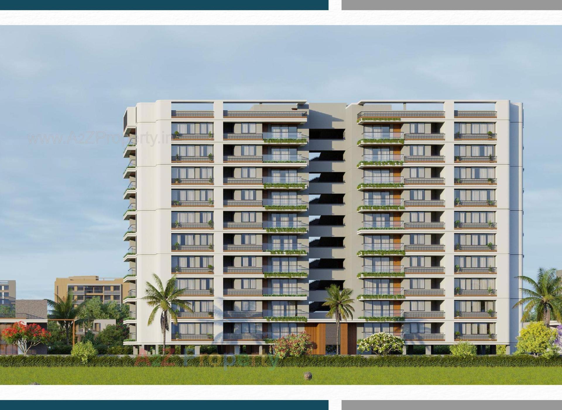 3D Elevation of real estate project Pratishtha Elite located at Nikol, Ahmedabad, Gujarat