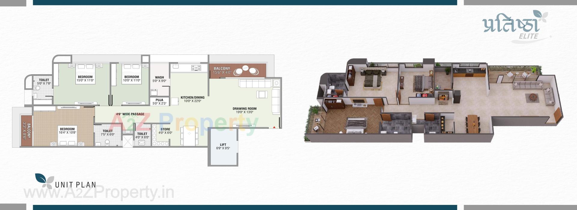 Layout of real estate project Pratishtha Elite located at Nikol, Ahmedabad, Gujarat