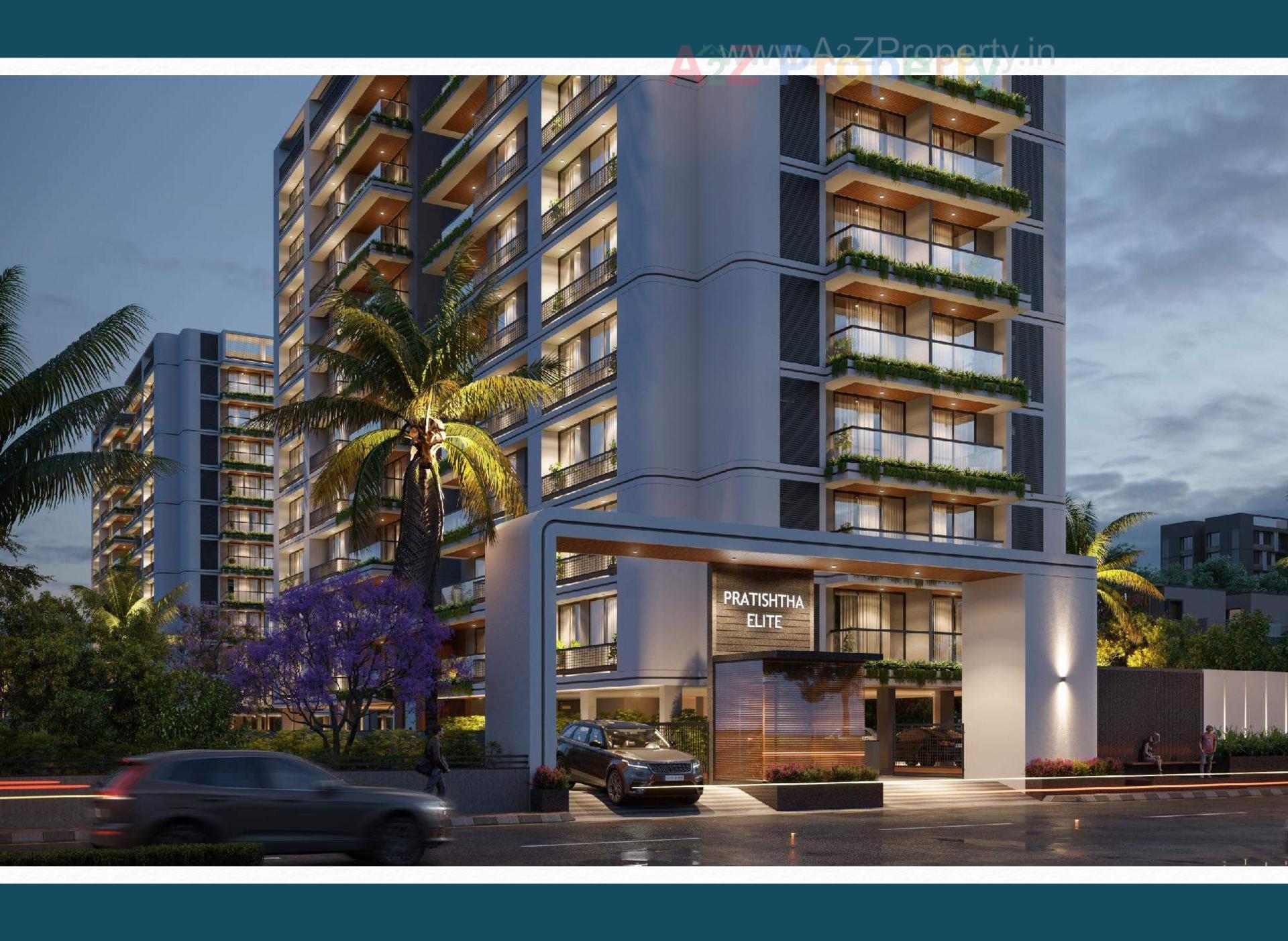 3D Elevation of real estate project Pratishtha Elite located at Nikol, Ahmedabad, Gujarat