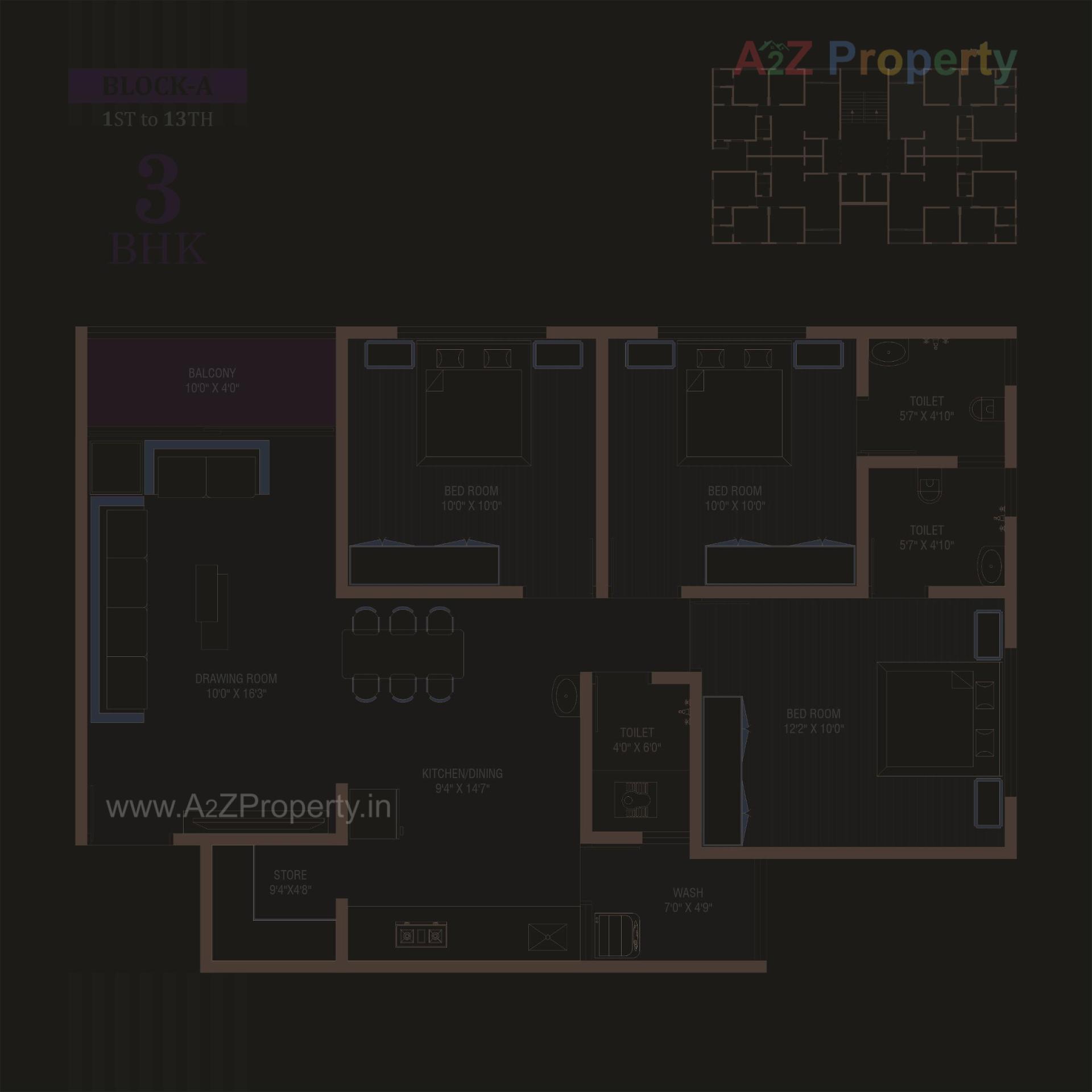 Layout of real estate project Pratishtha Icon located at Hanspura, Ahmedabad, Gujarat