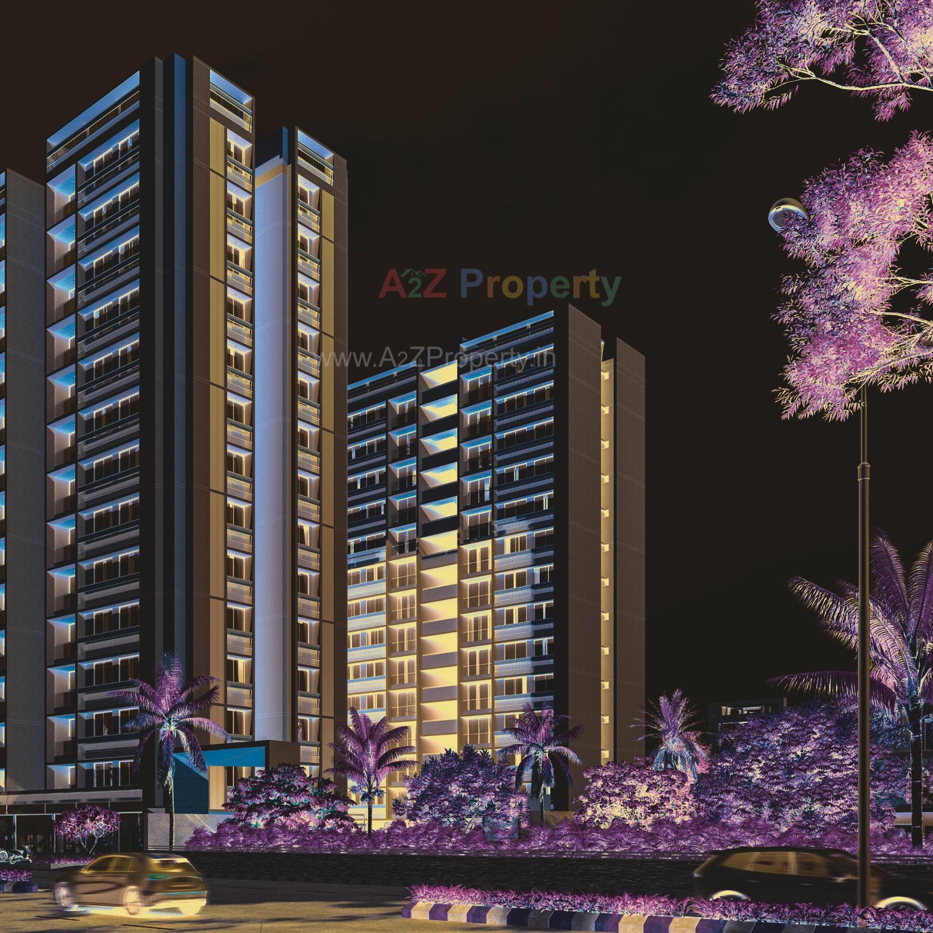 3D Elevation of real estate project Pratishtha Icon located at Hanspura, Ahmedabad, Gujarat