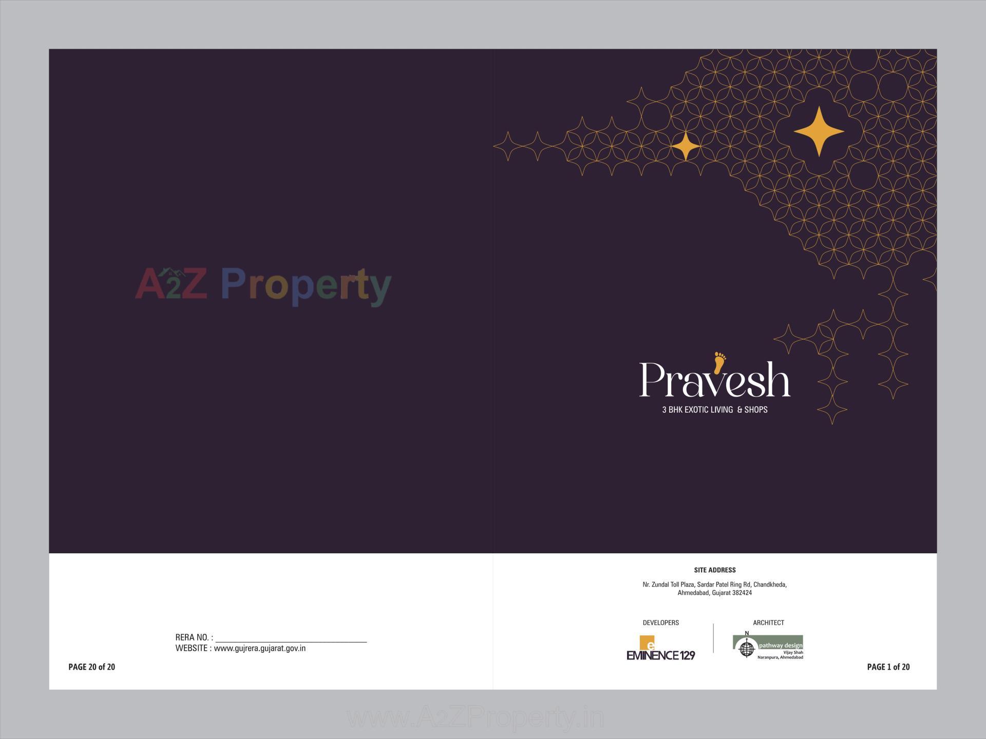  of real estate project Pravesh located at Chandkheda, Ahmedabad, Gujarat