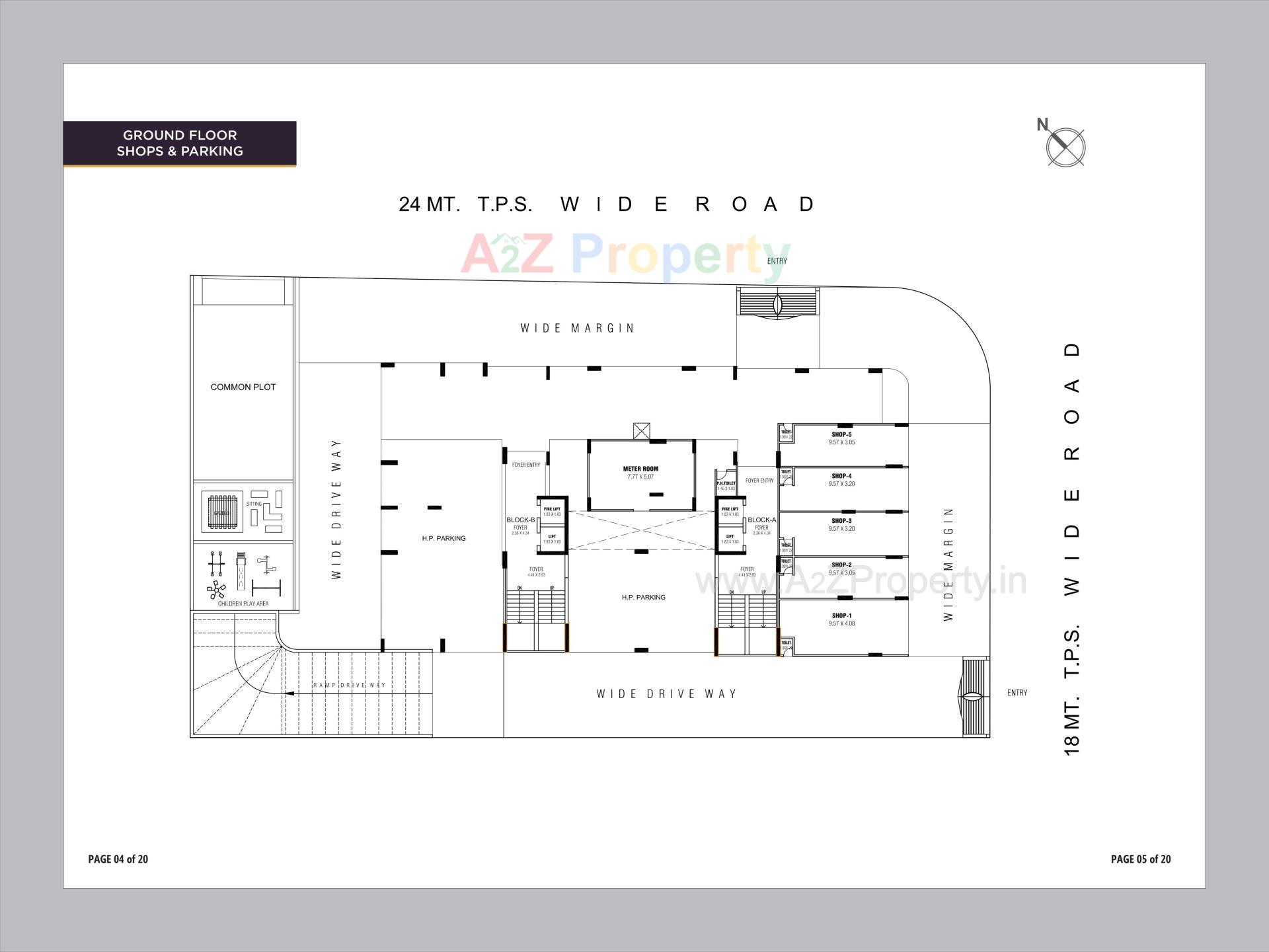 Layout of real estate project Pravesh located at Chandkheda, Ahmedabad, Gujarat