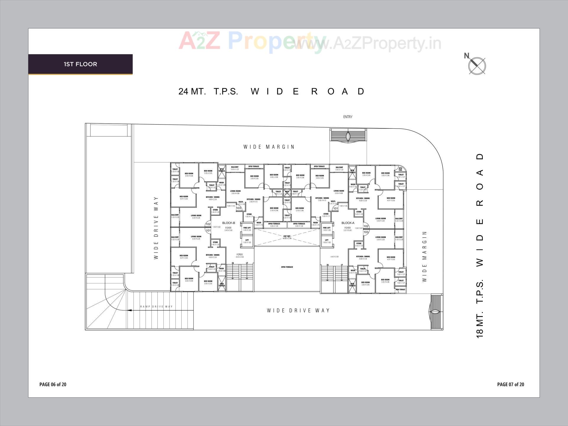 Layout of real estate project Pravesh located at Chandkheda, Ahmedabad, Gujarat
