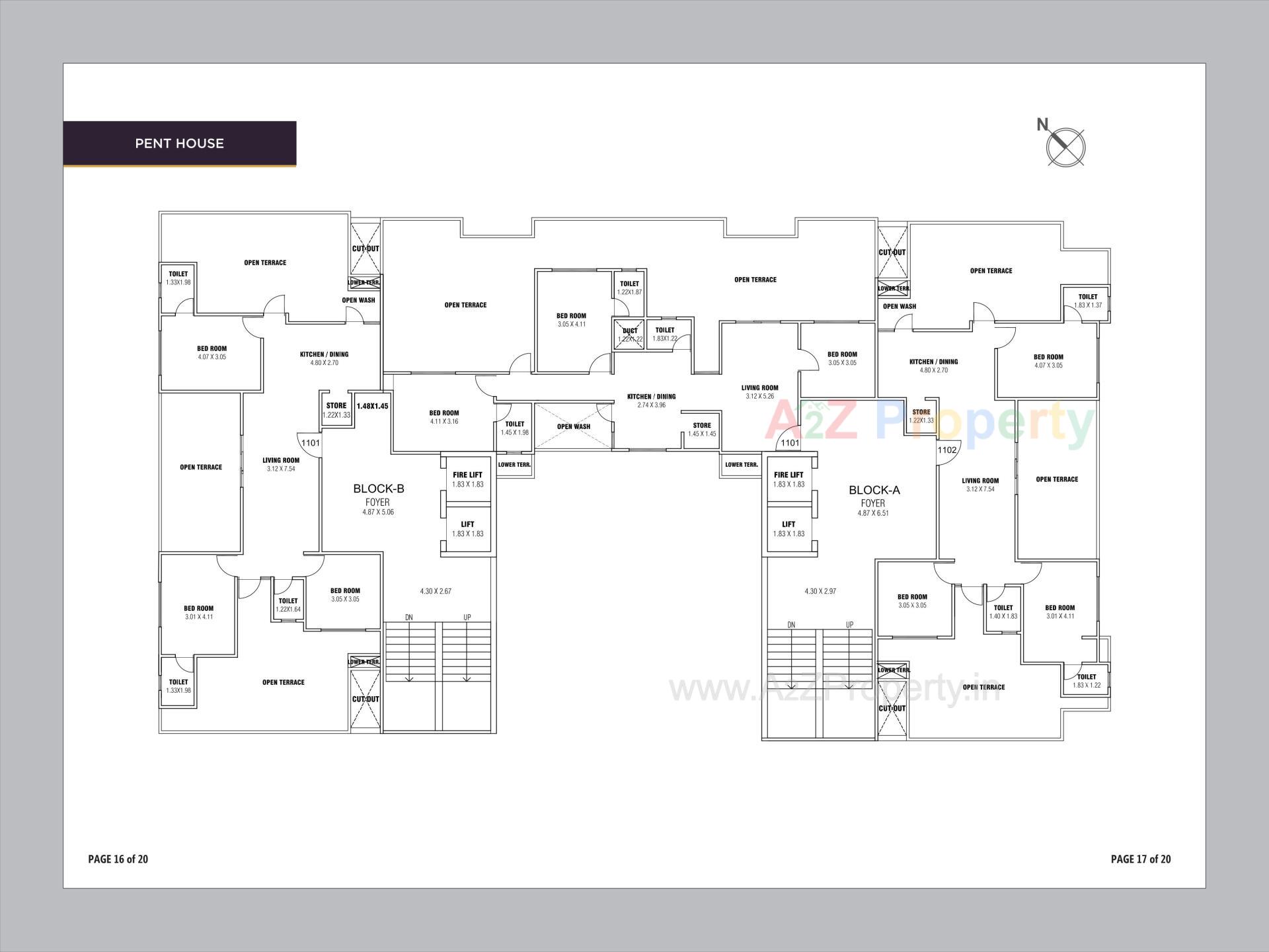 Layout of real estate project Pravesh located at Chandkheda, Ahmedabad, Gujarat