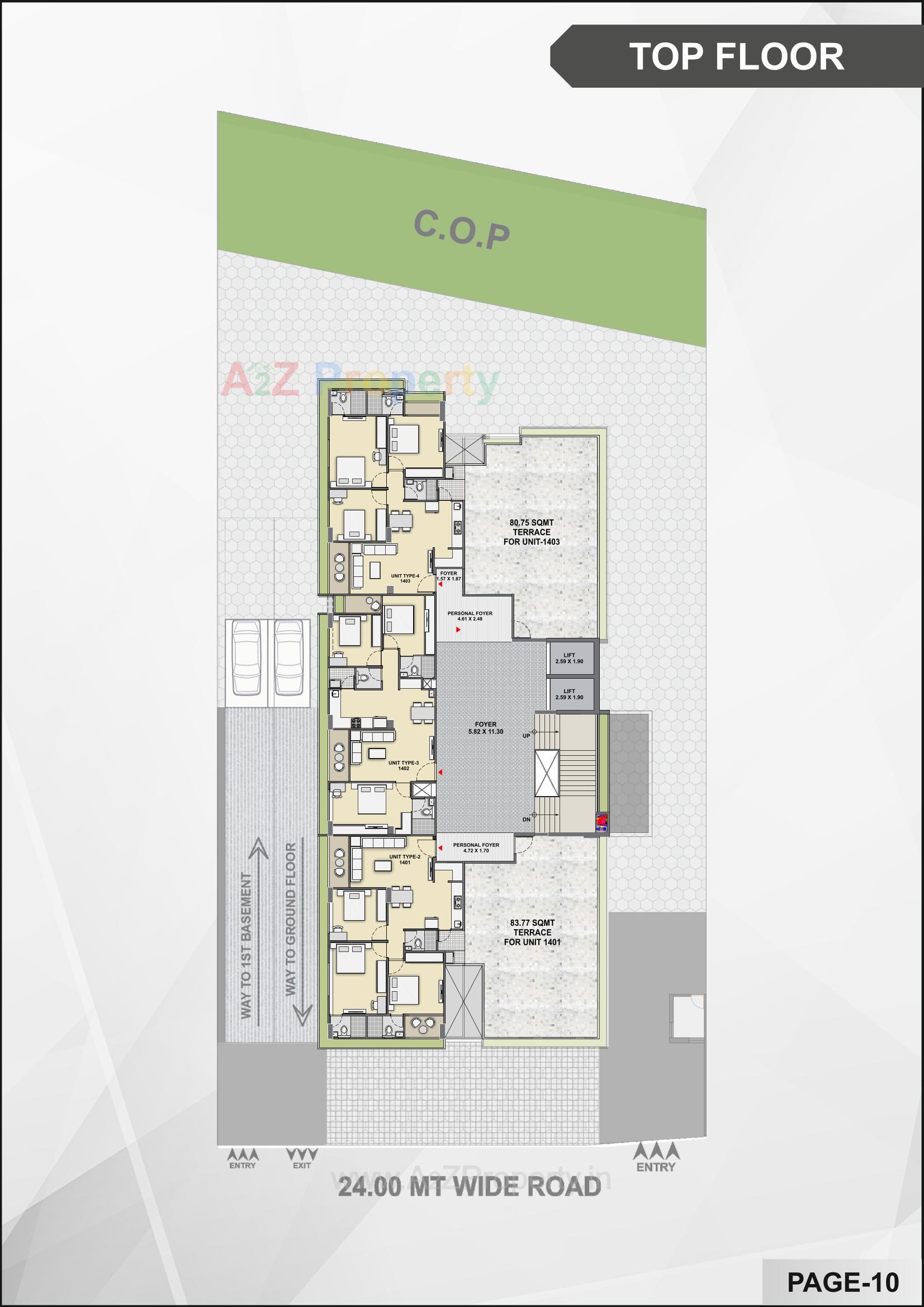 Layout of real estate project Prayasam located at Bhadaj, Ahmedabad, Gujarat