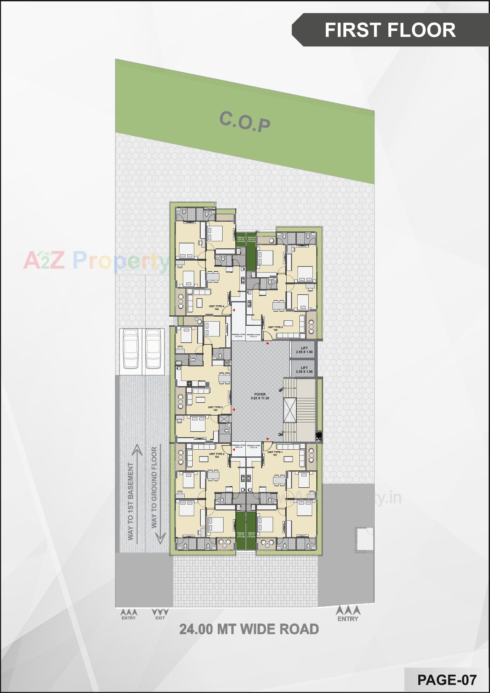 Layout of real estate project Prayasam located at Bhadaj, Ahmedabad, Gujarat