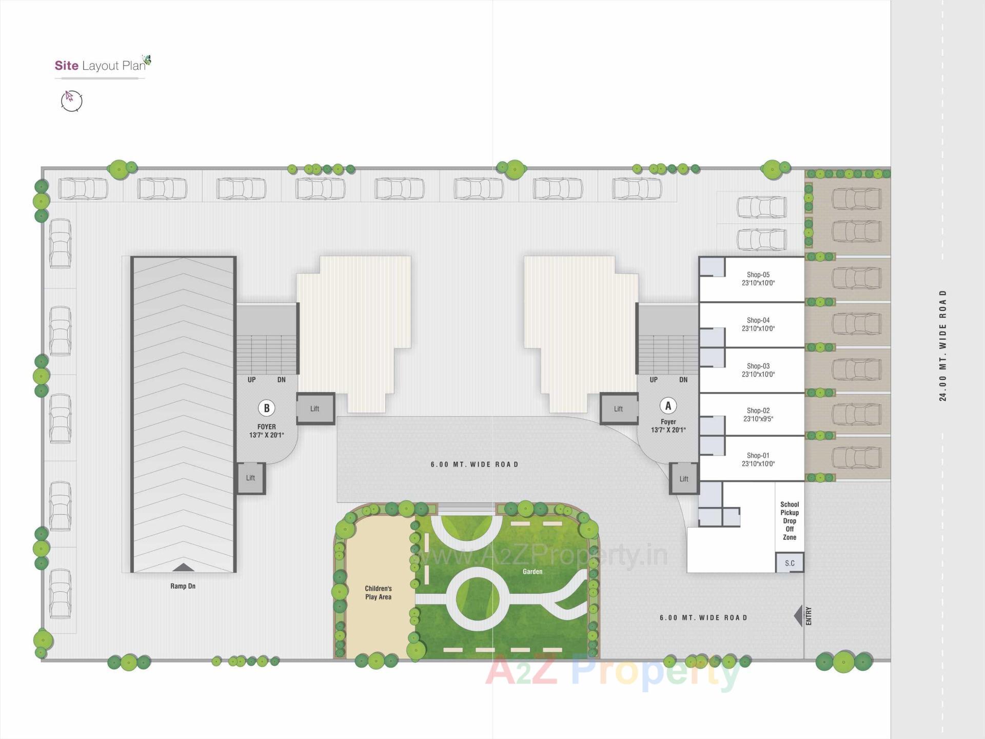Layout of real estate project Prayosha Palms located at Vastral, Ahmedabad, Gujarat