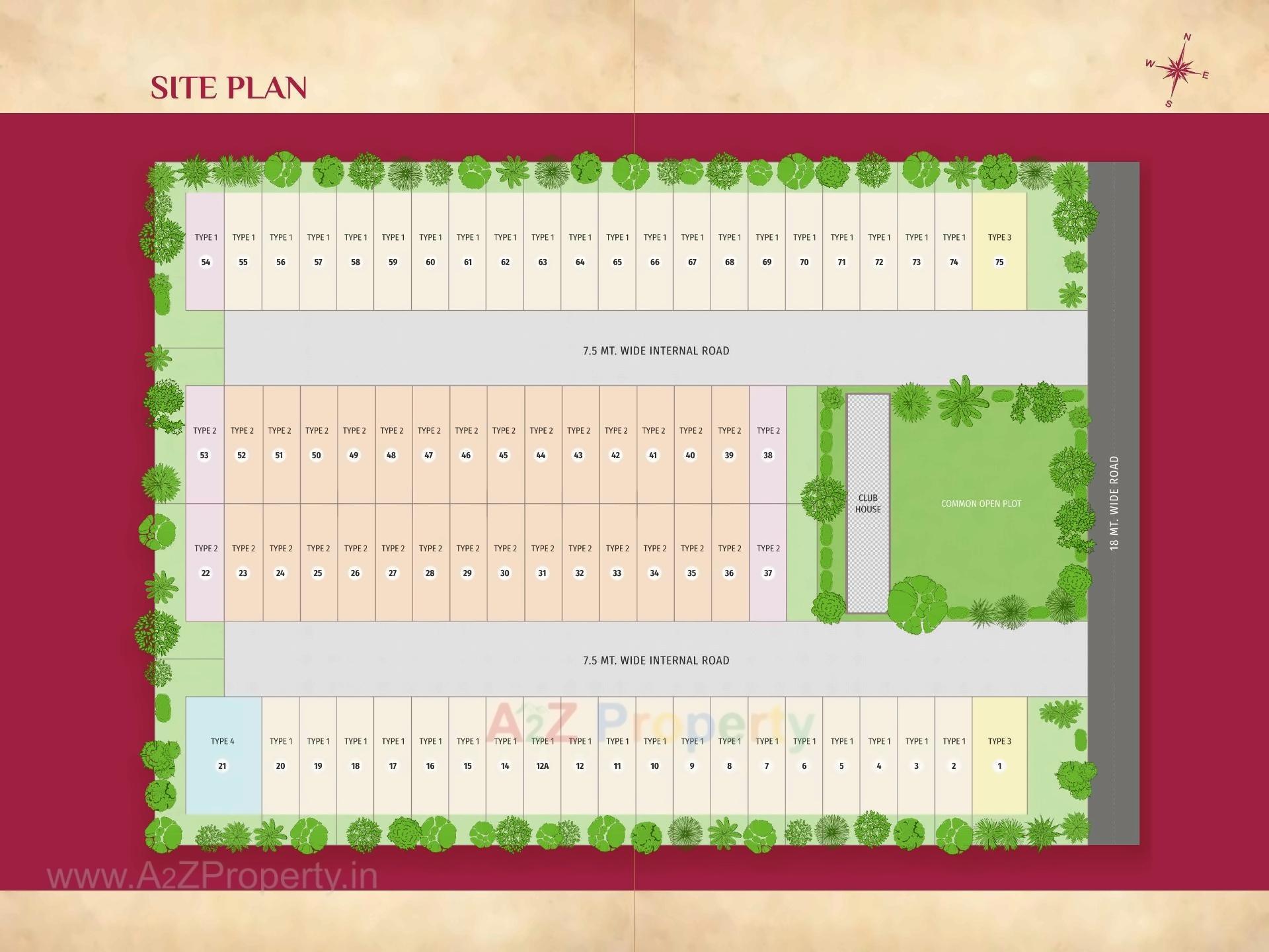 Layout of real estate project Prerna Aashtamangal located at Ahmedabad, Ahmedabad, Gujarat
