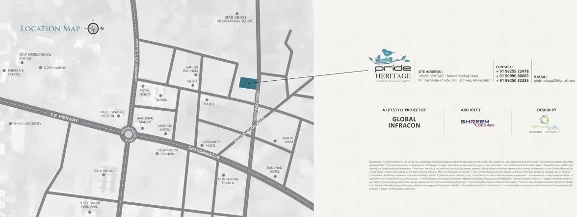  of real estate project Pride Heritage located at Khodiyar, Ahmedabad, Gujarat