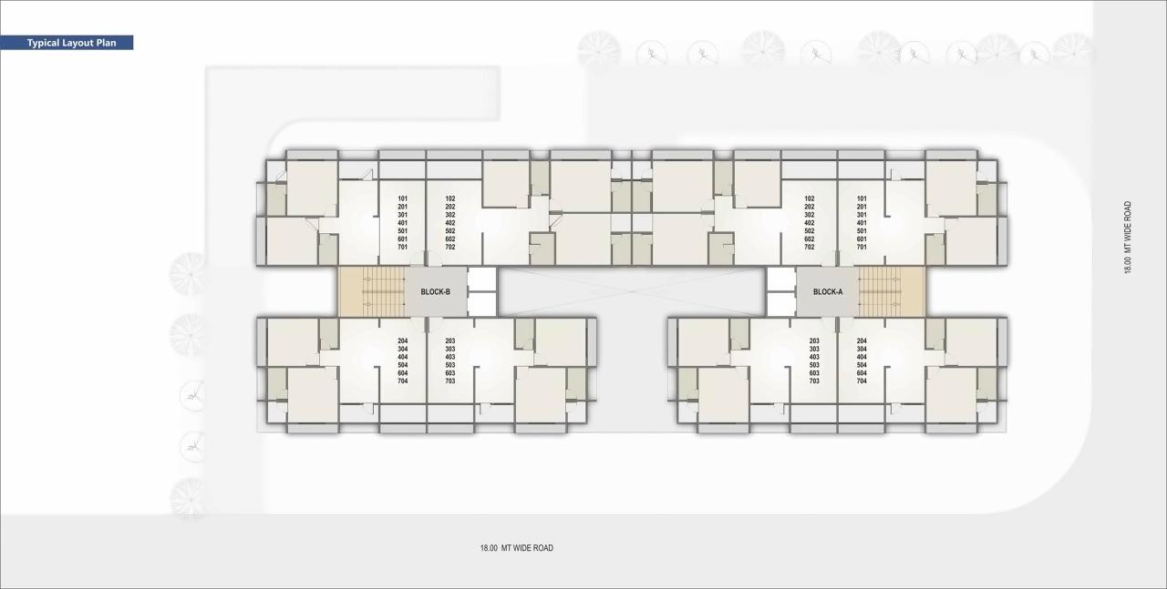 Layout of real estate project Pride located at Nikol, Ahmedabad, Gujarat