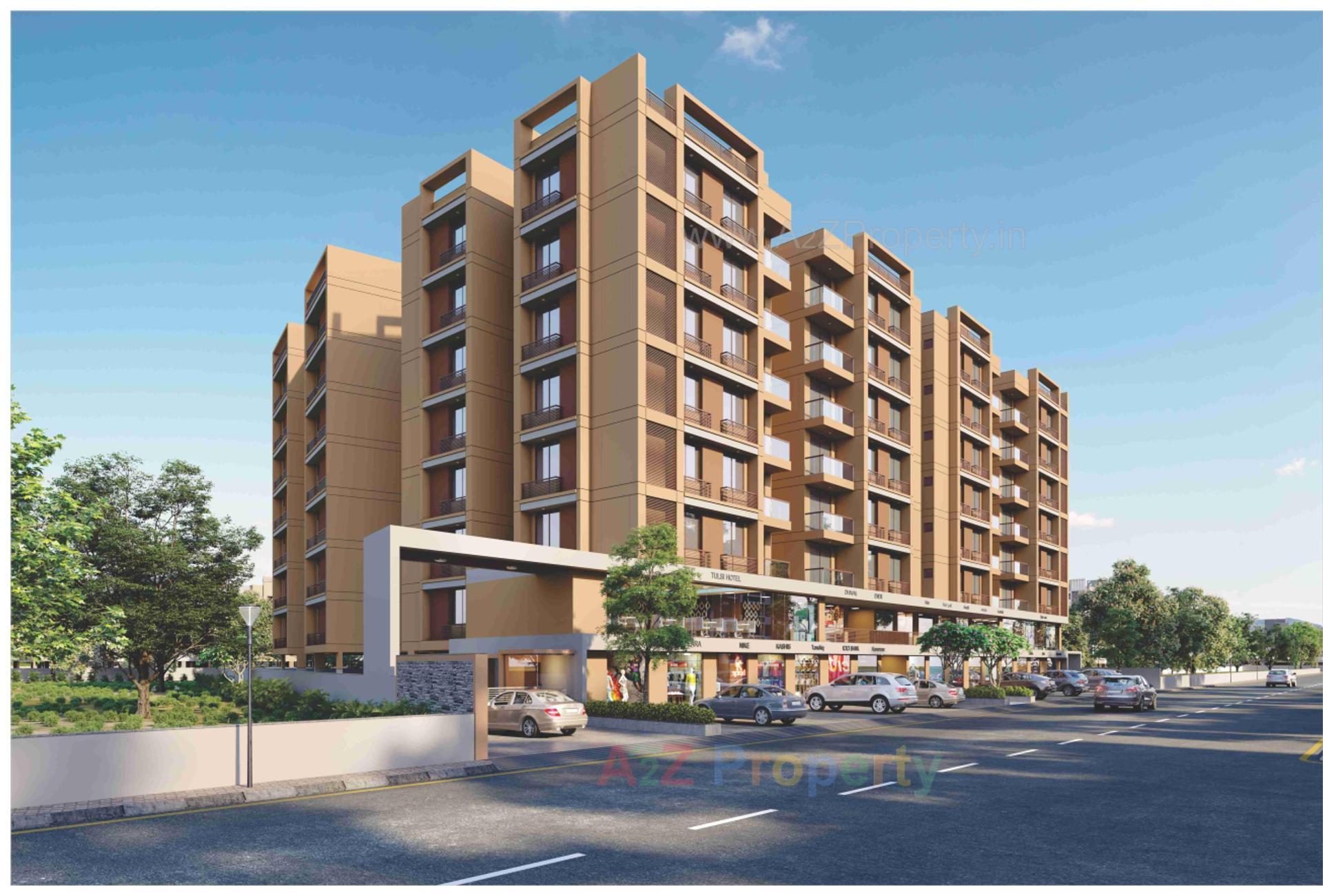 3D Elevation of real estate project Prime Hill located at Ahmedabad, Ahmedabad, Gujarat